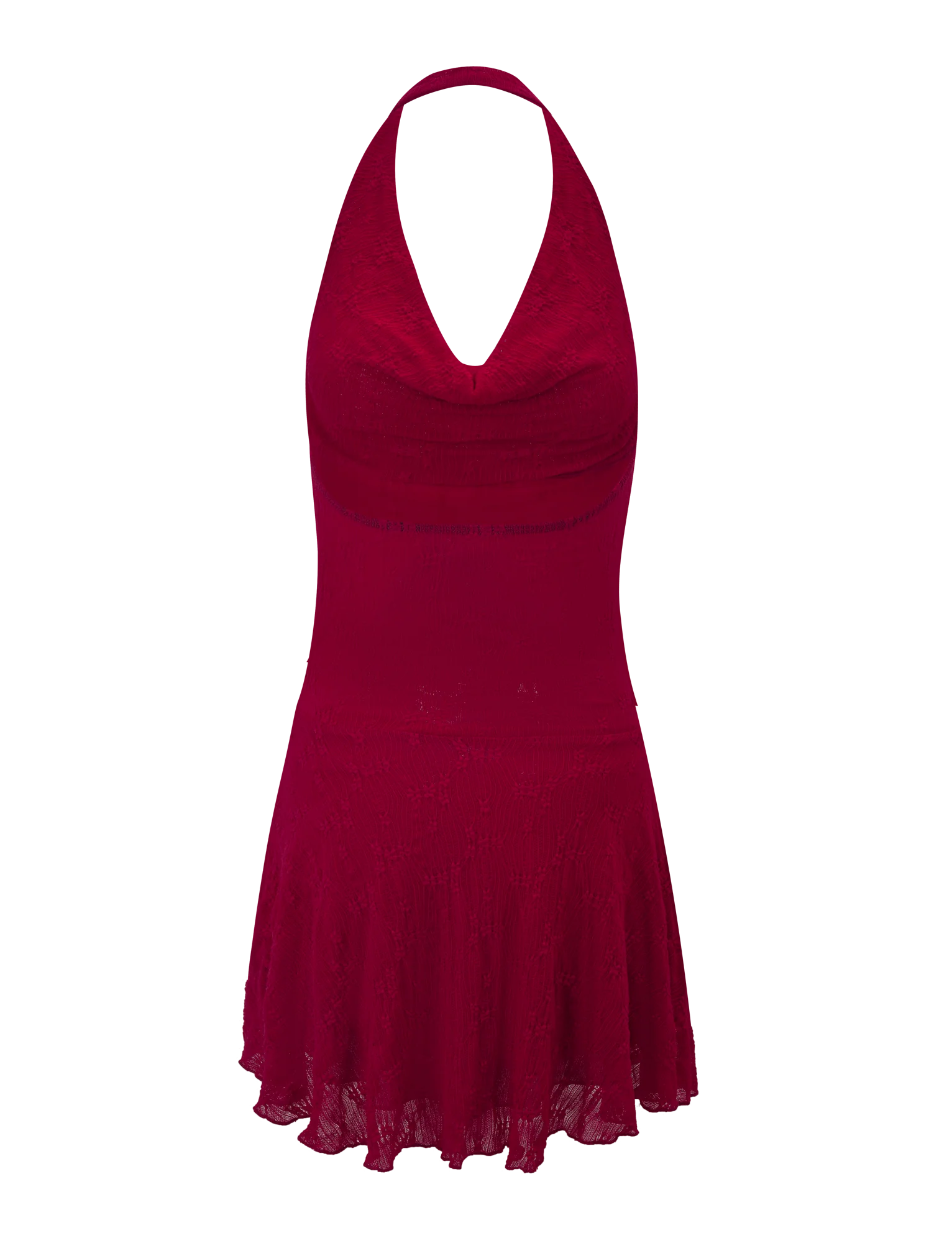 FIORELLA DRESS - RED LACE