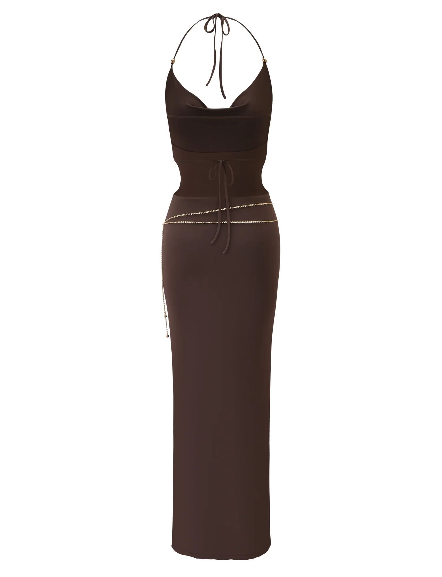 SURIYA MAXI DRESS - CHOCOLATE BROWN