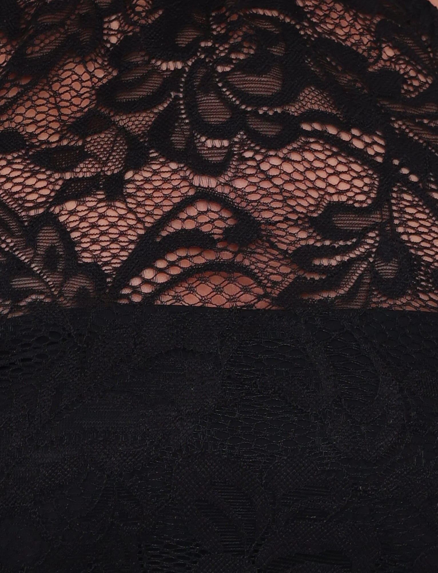 SIYA LACE TOP - BLACK : LACE : BLACK LACE