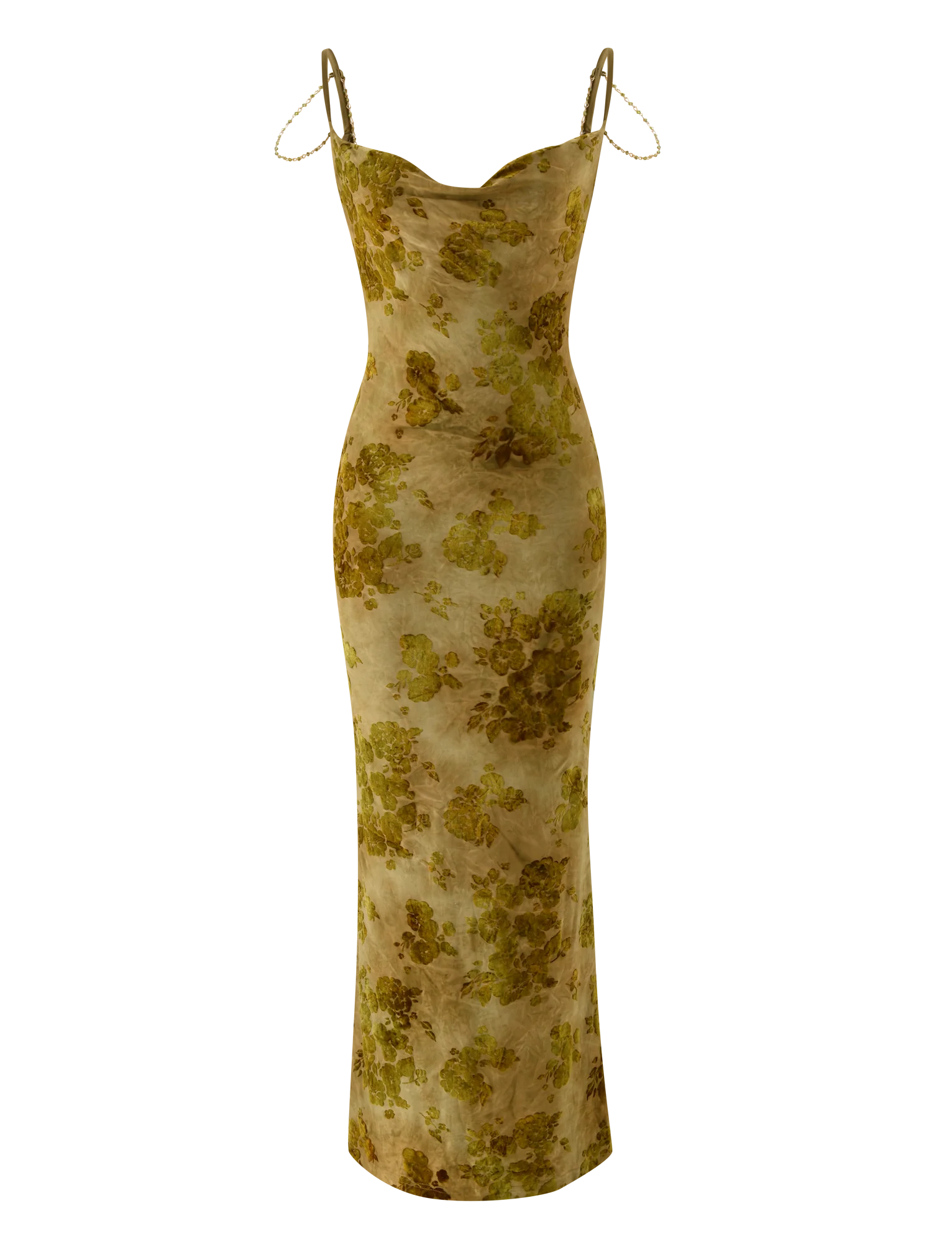 SPARROW MAXI DRESS - GREEN BURNOUT