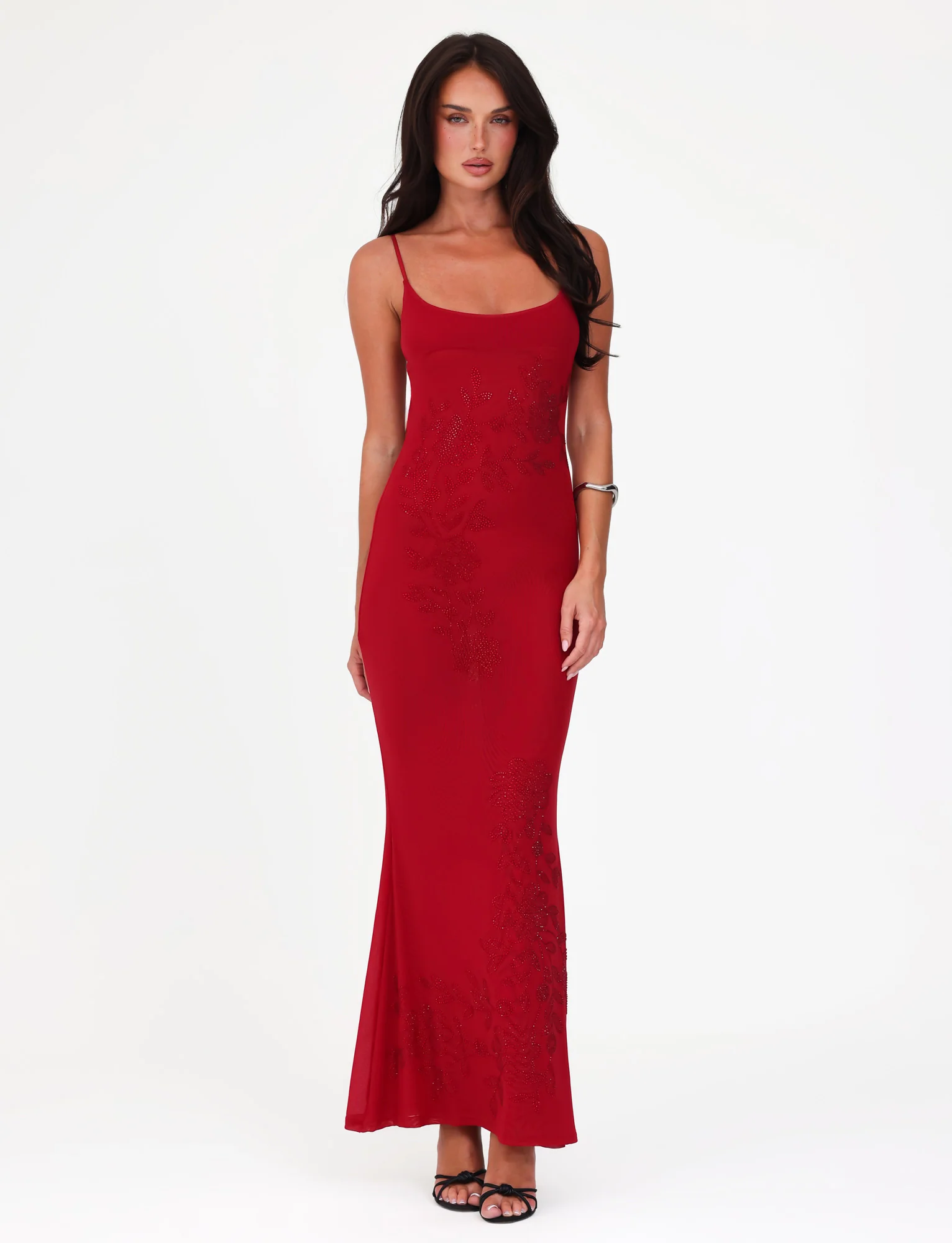 OCTAVIA MAXI DRESS - RED : CHERRY RED