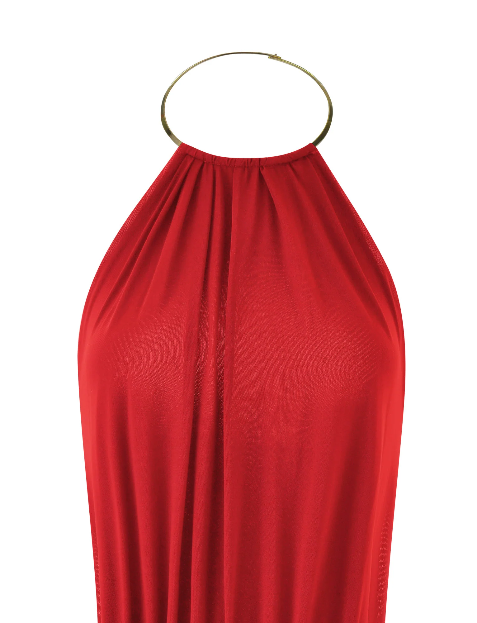 EVANNA MINI DRESS - DEEP RED