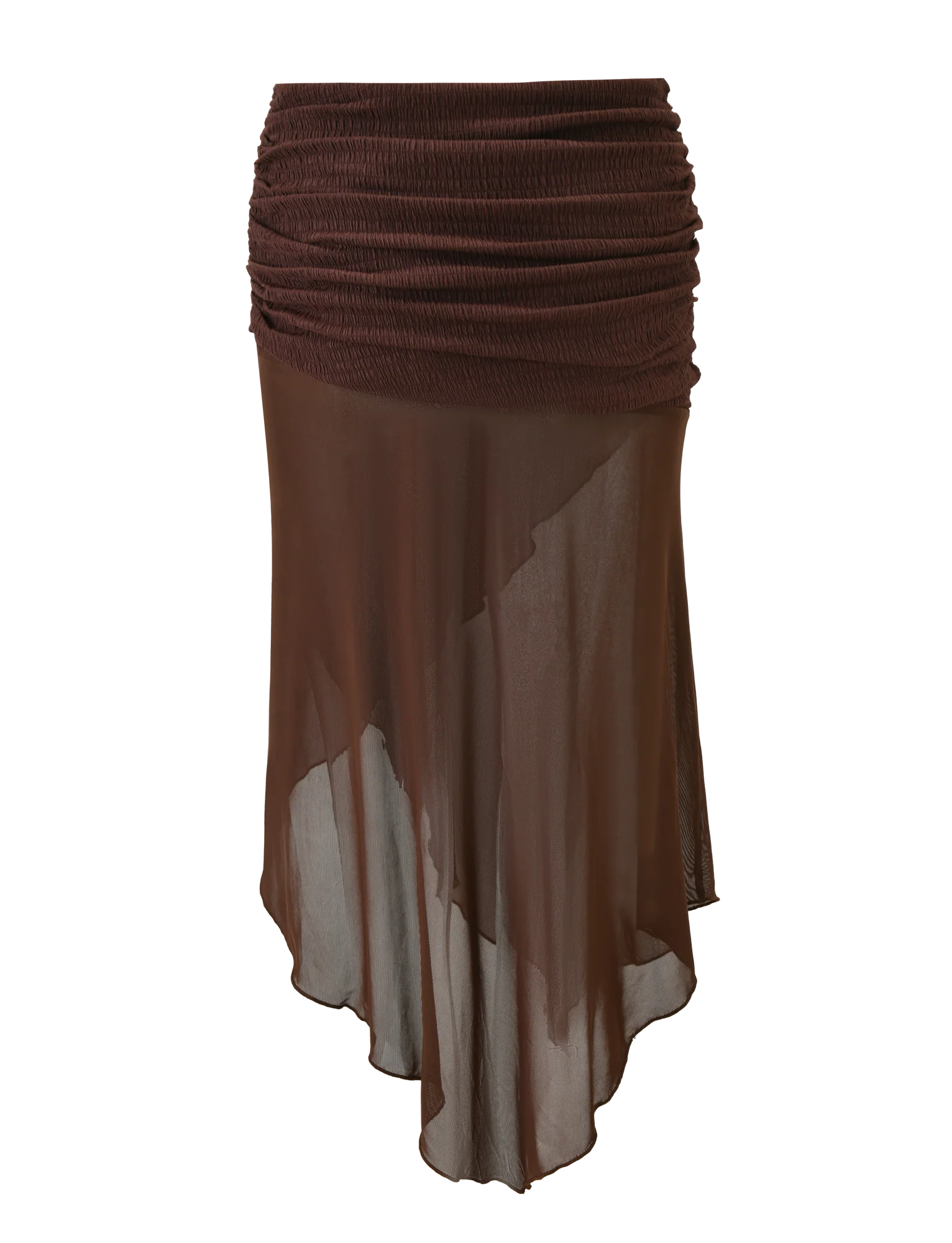 ZINNIA MIDI SKIRT - CHOCOLATE