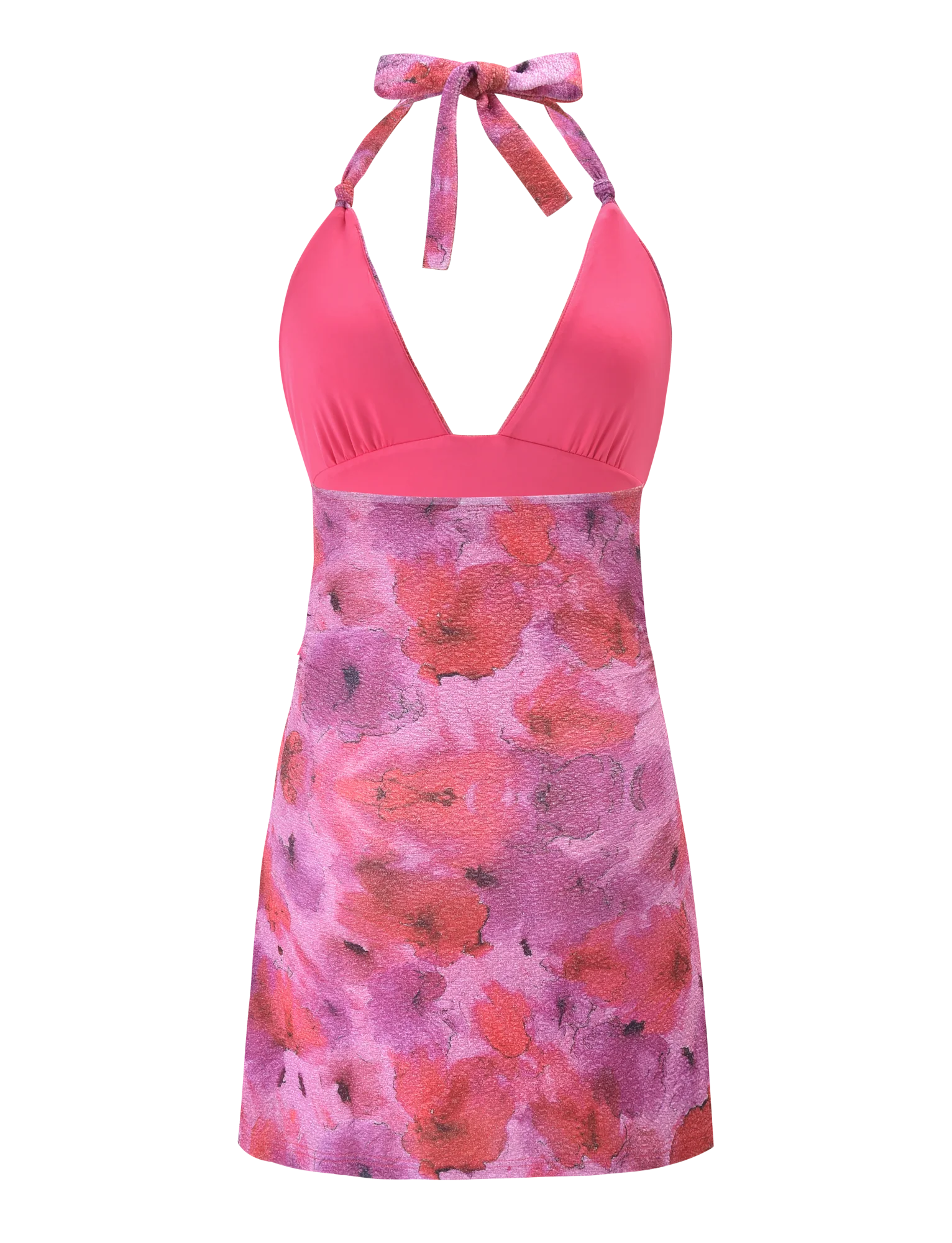 TALYN MINI DRESS - PINK SPARKLE FLORAL