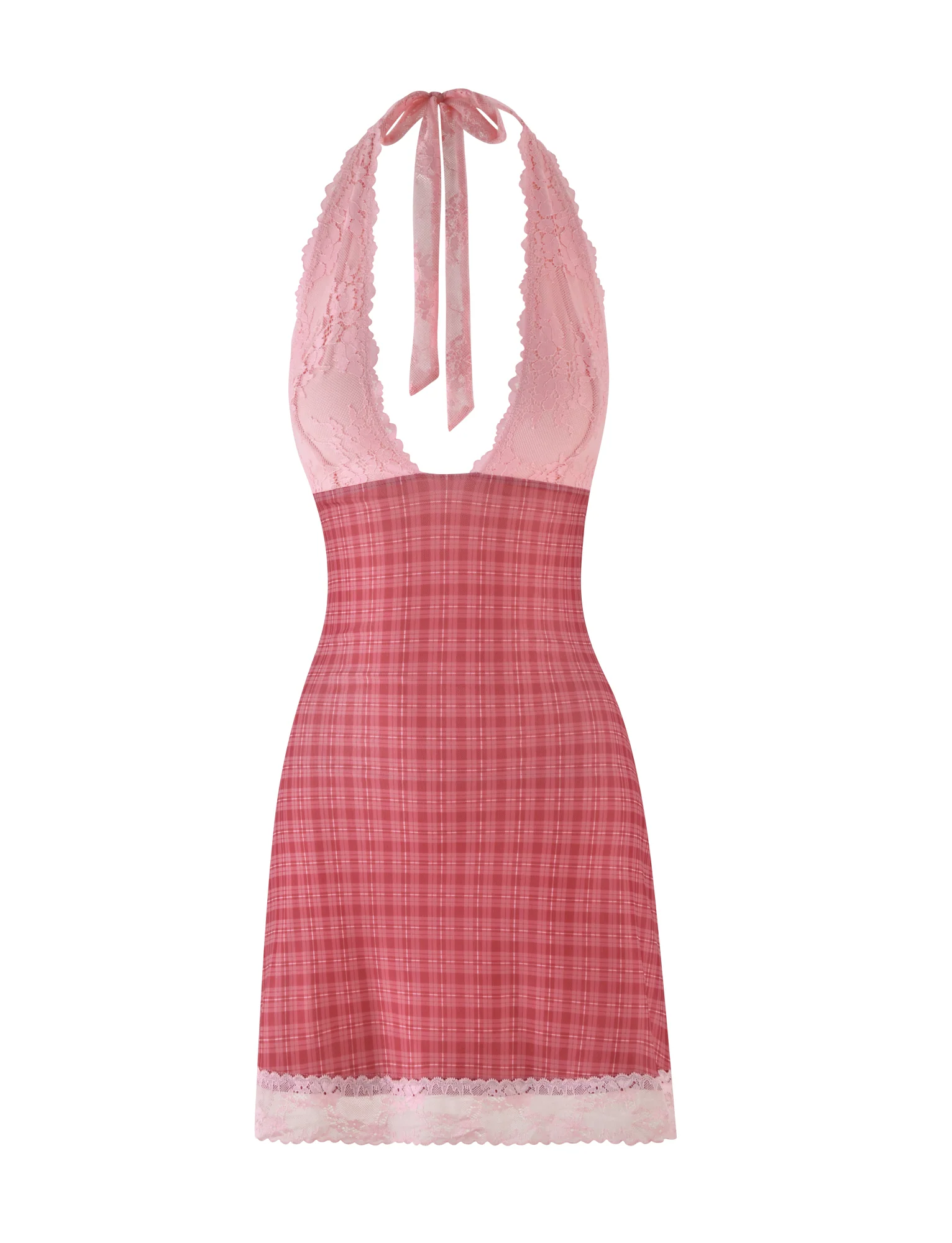 NAVIA DRESS - RED : RED CHECK
