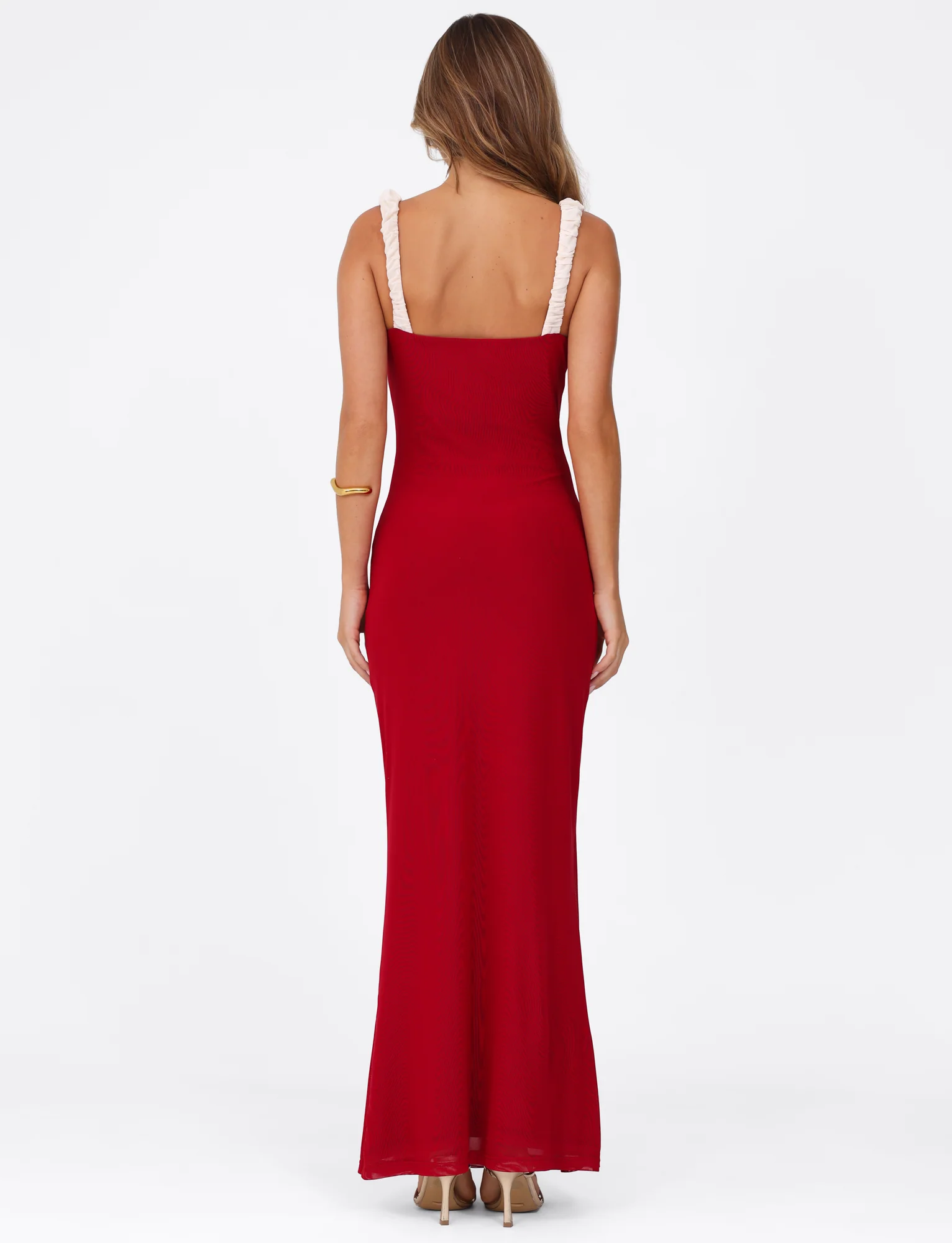 AMARAN MAXI DRESS - RED : BURGUNDY