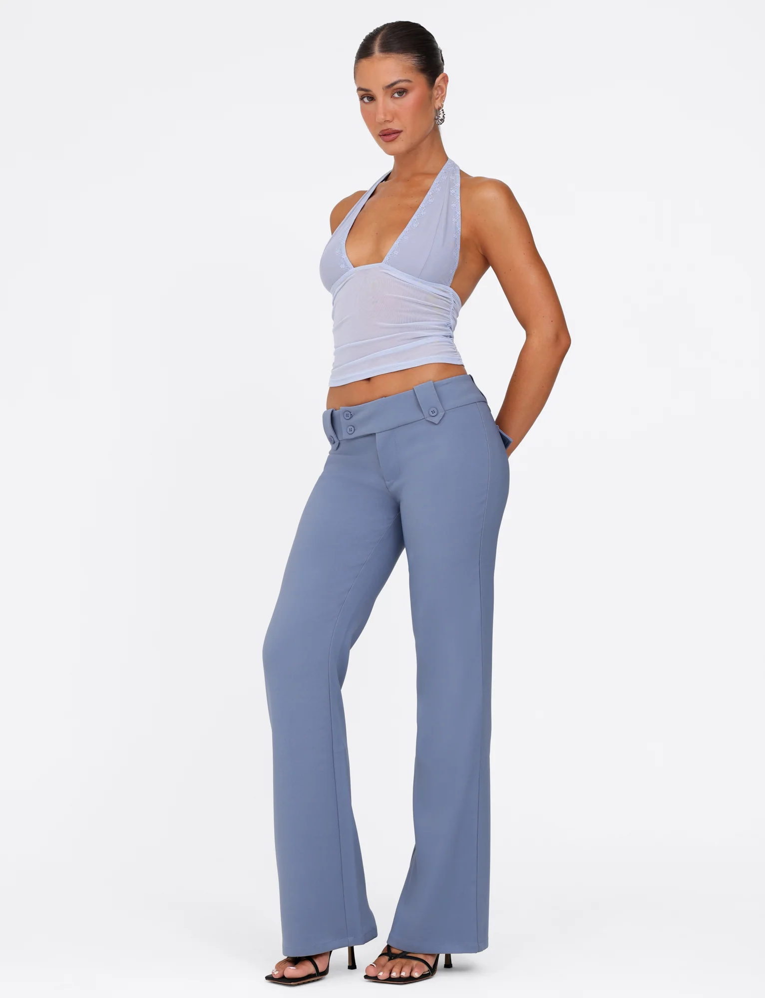 KITTIE PANT - BLUE : STEEL BLUE