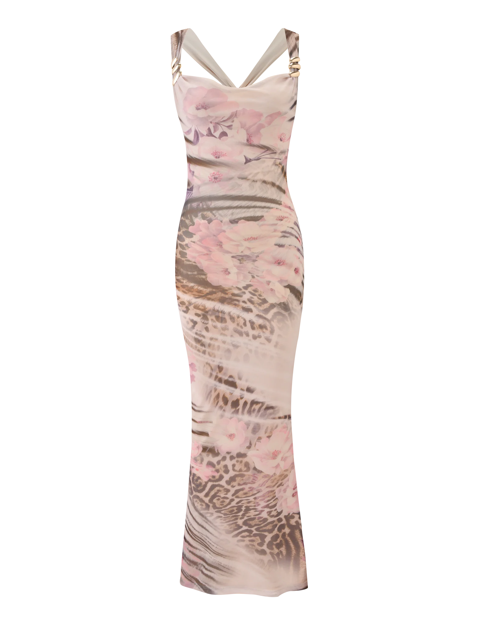 TAMARIN MAXI DRESS - MOODY ANIMAL FLORAL