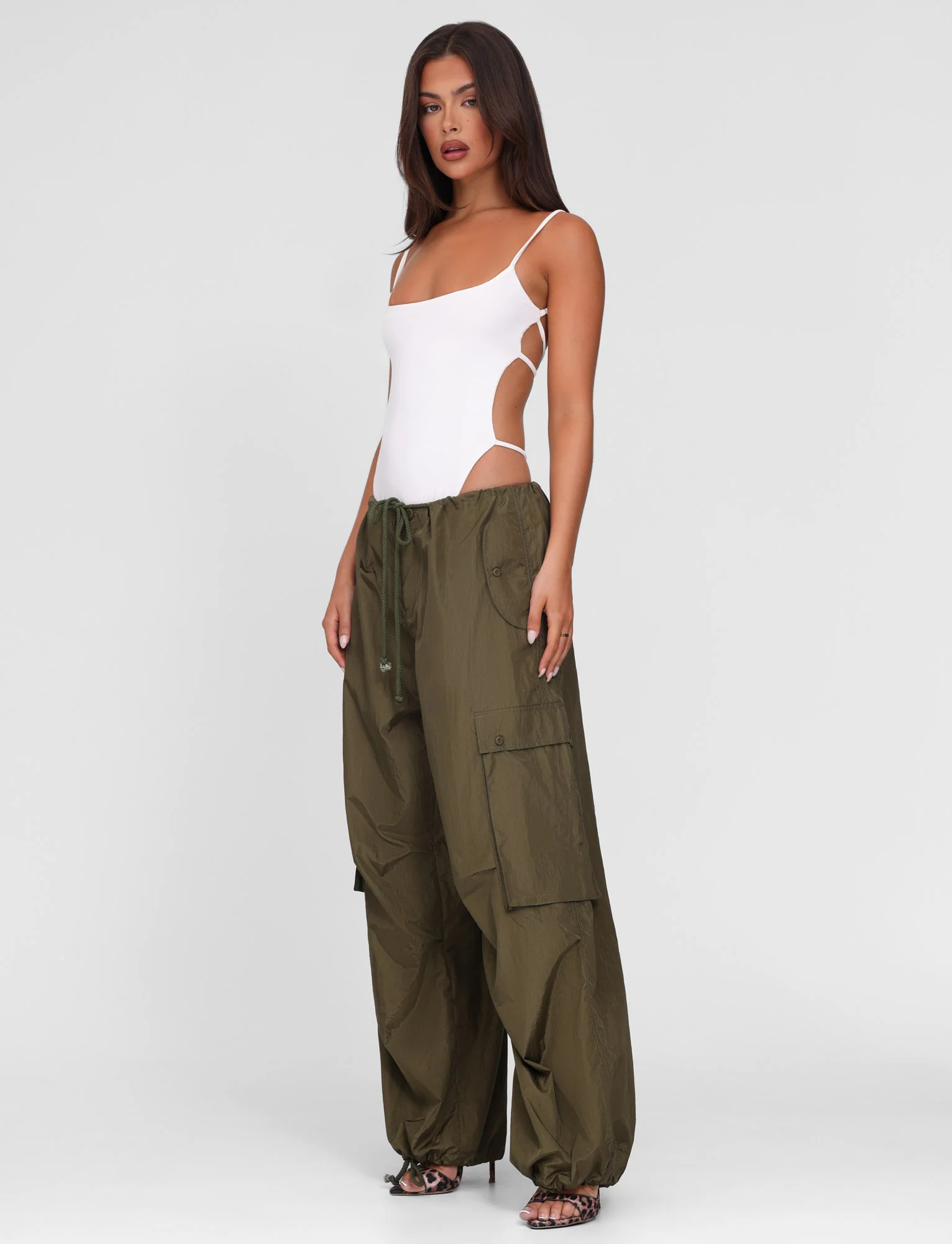 VIOLETTE PANT - GREEN : KHAKI GREEN