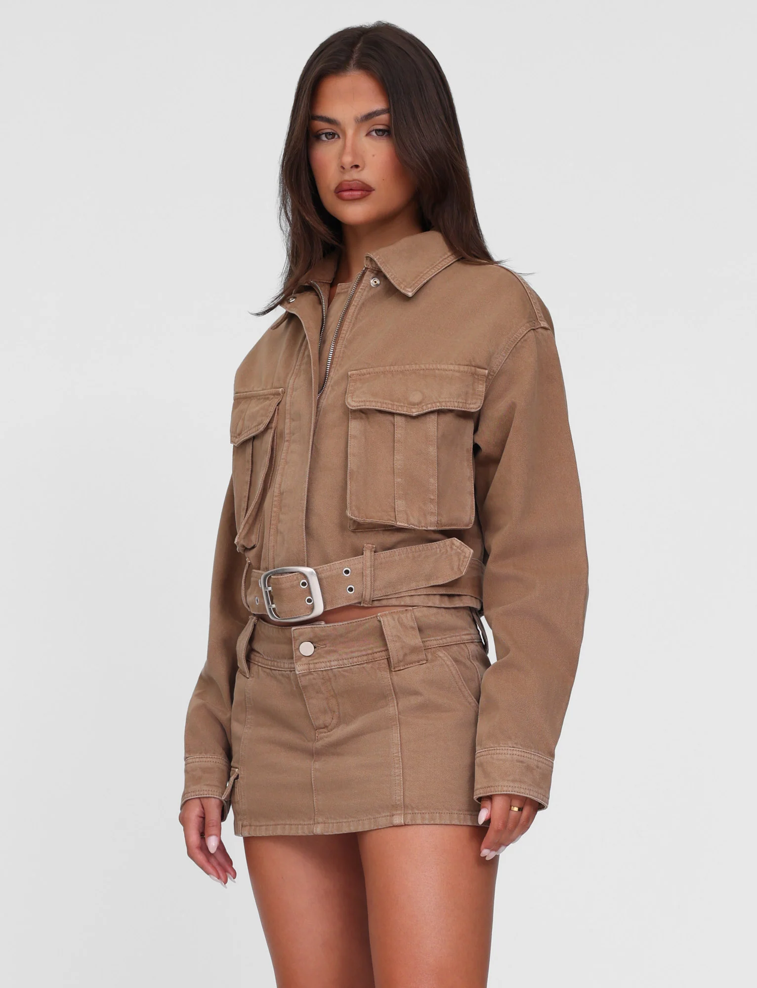 ZELIE JACKET - NEUTRAL : SANDBLAST : WASHED TAN