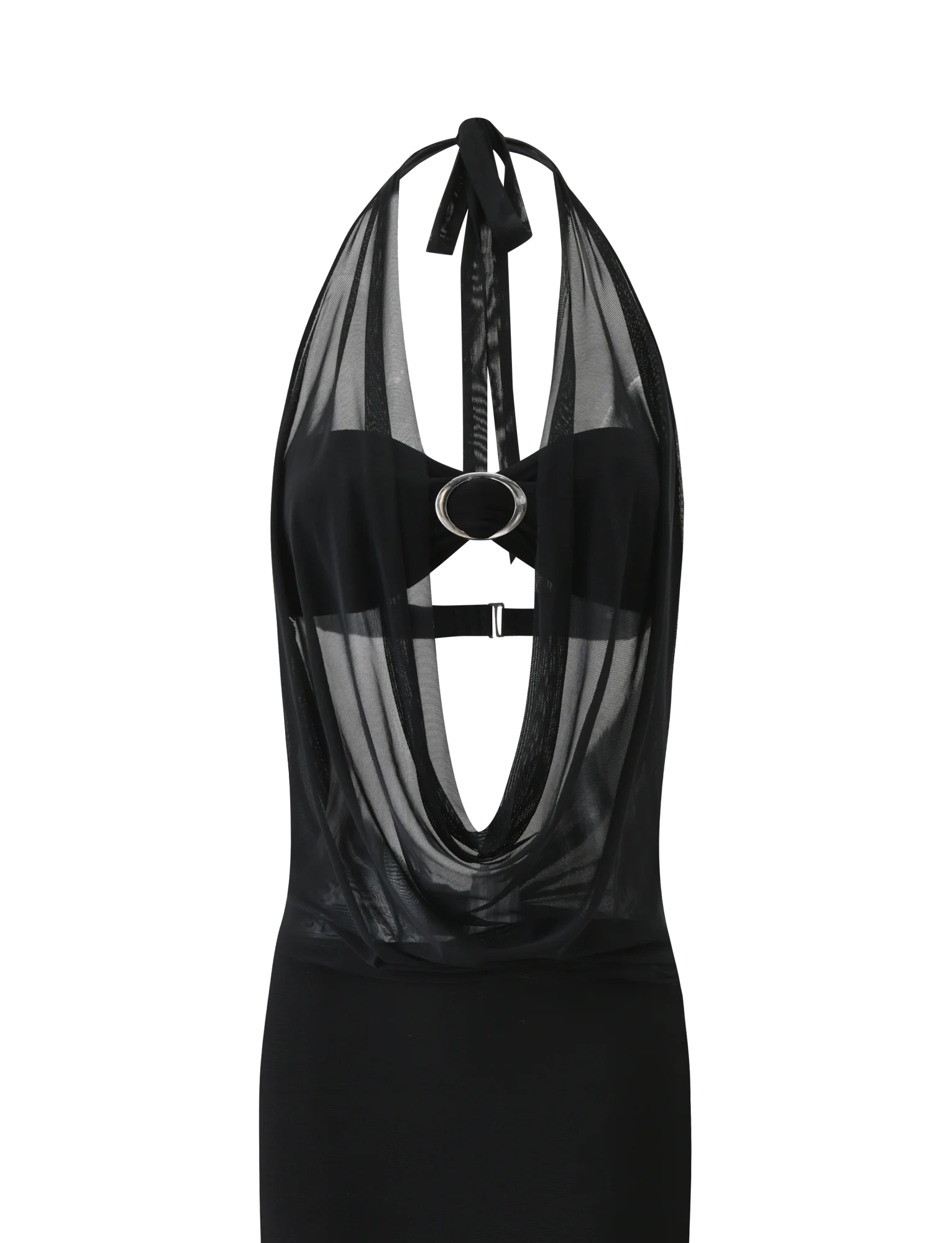 MAKENA TWO-PIECE MAXI DRESS - BLACK