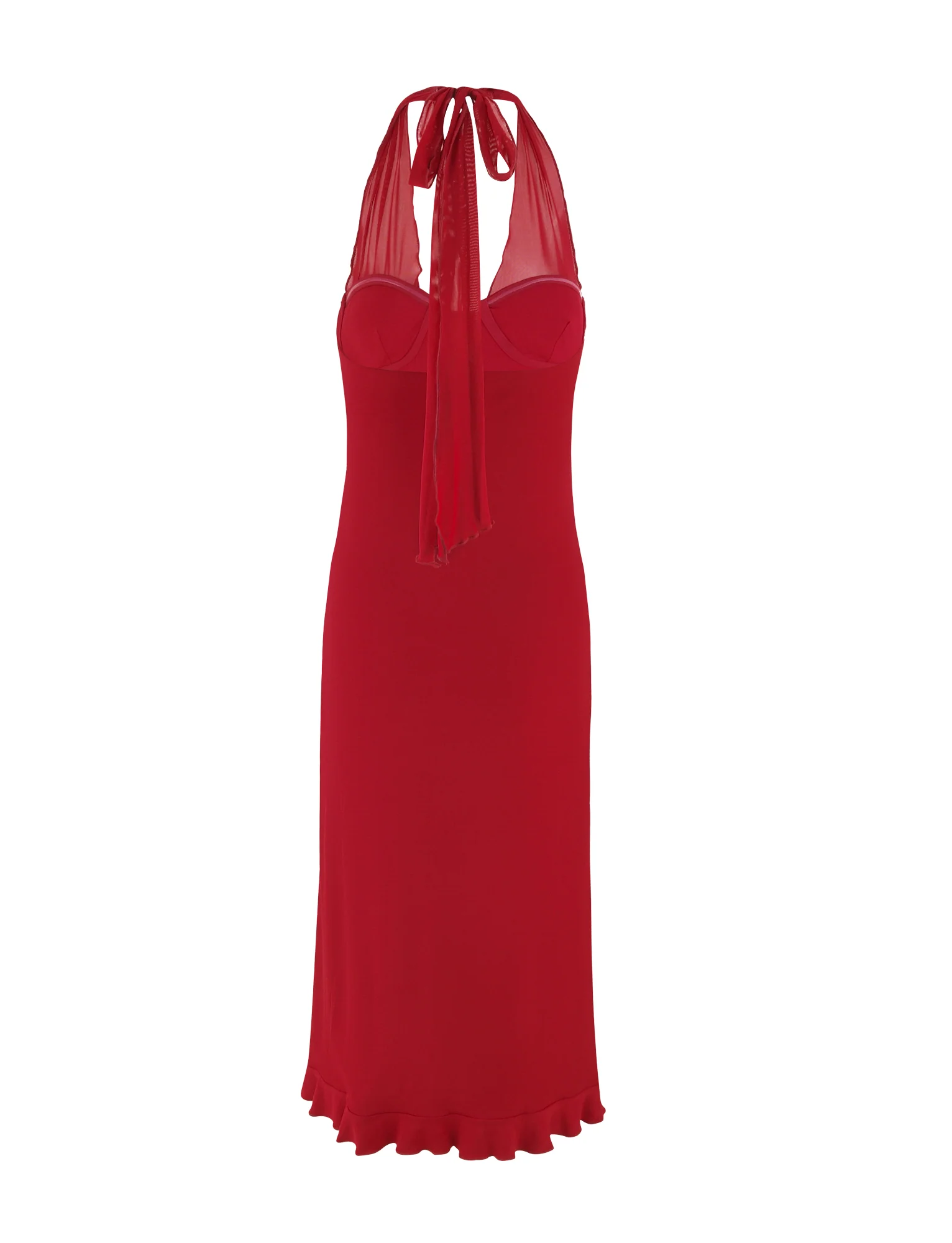 GRANGER MIDI DRESS - RED : CHERRY RED
