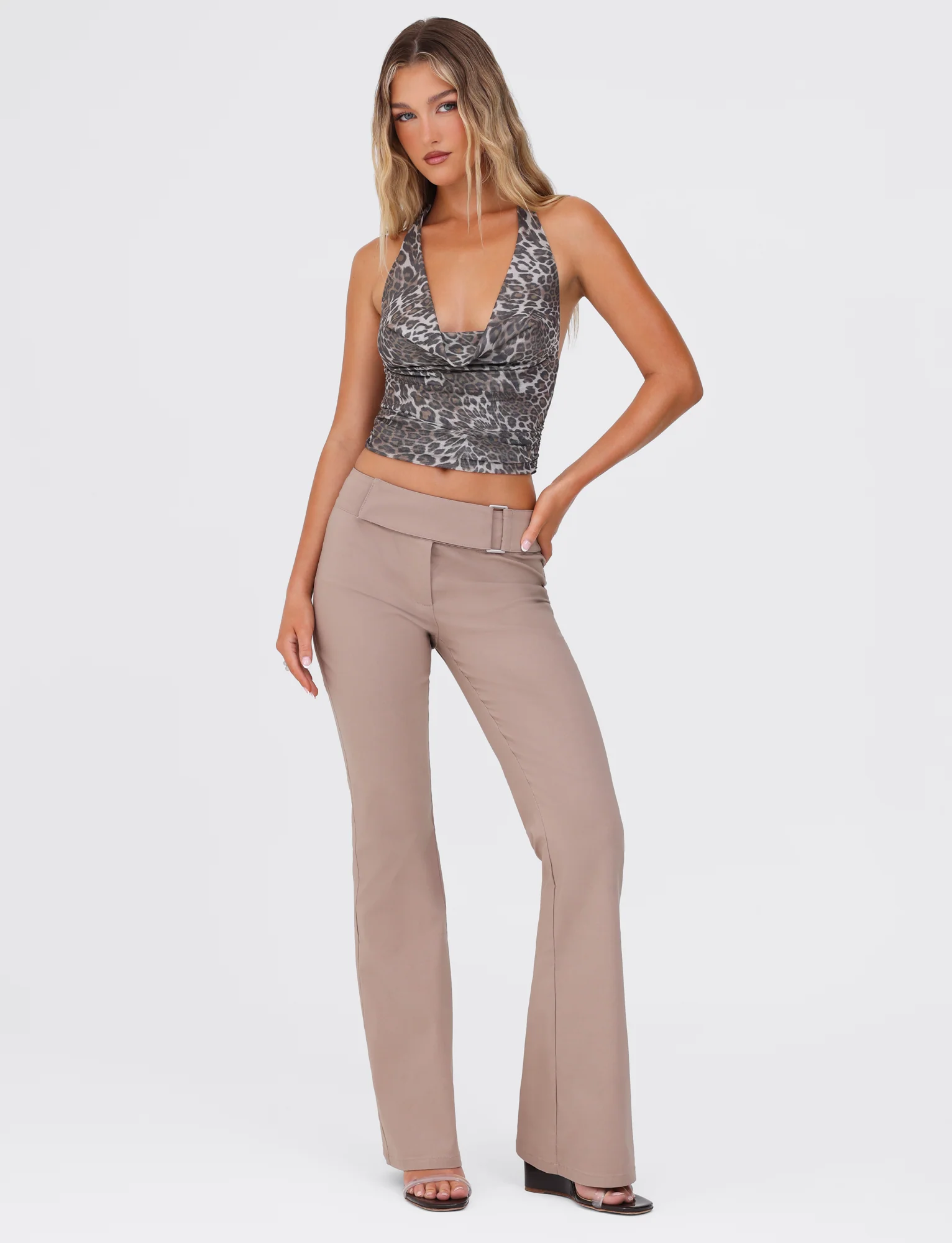 VESPER PANT - BROWN : TAN