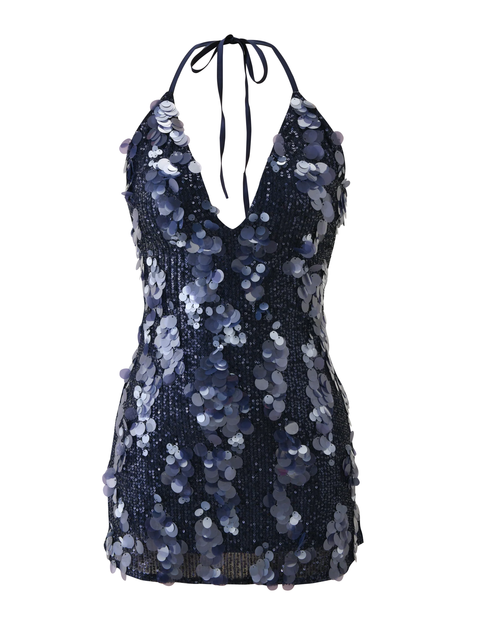 ZANA MINI DRESS - NAVY SEQUIN