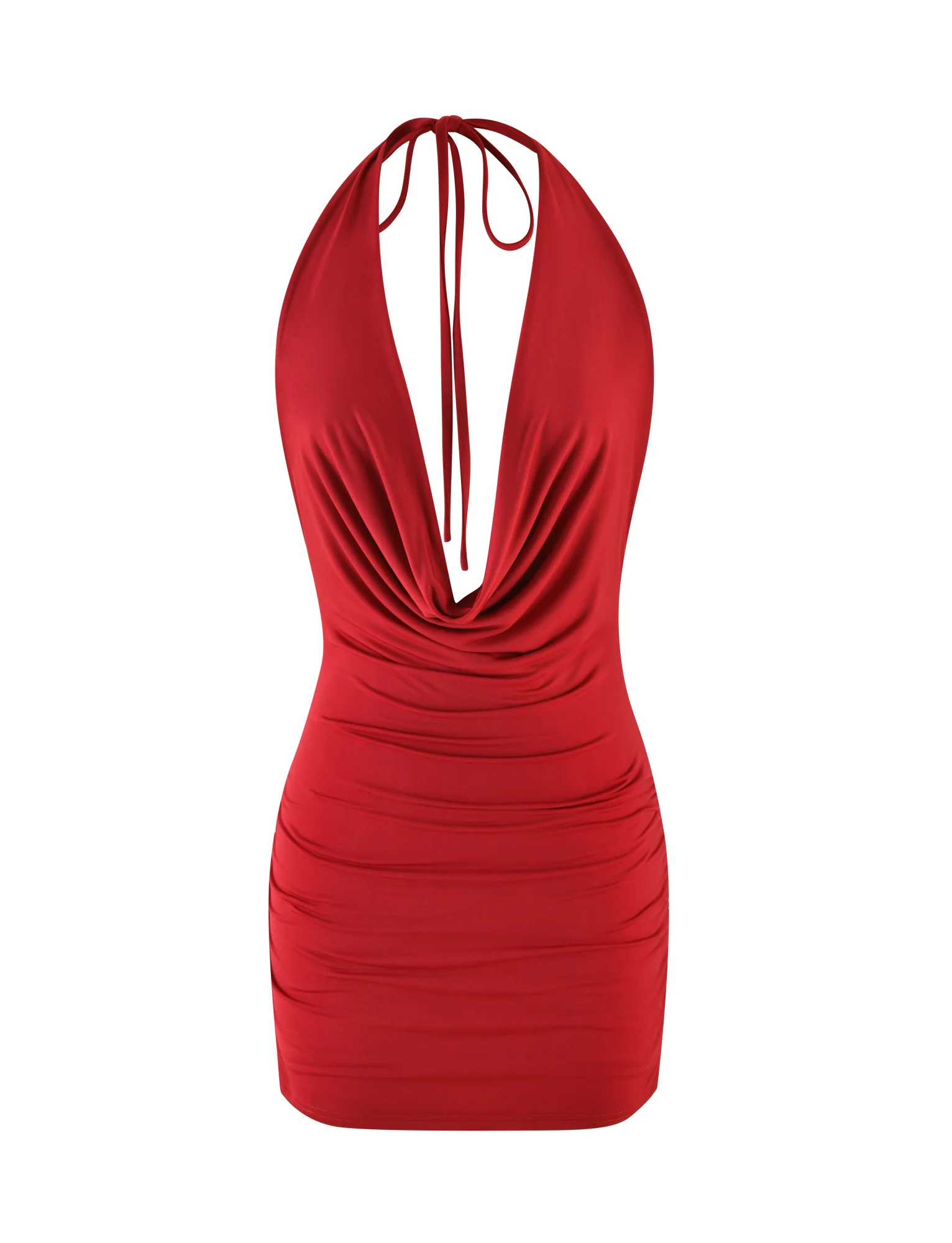 KEIRA MINI DRESS - RED : DARK RED