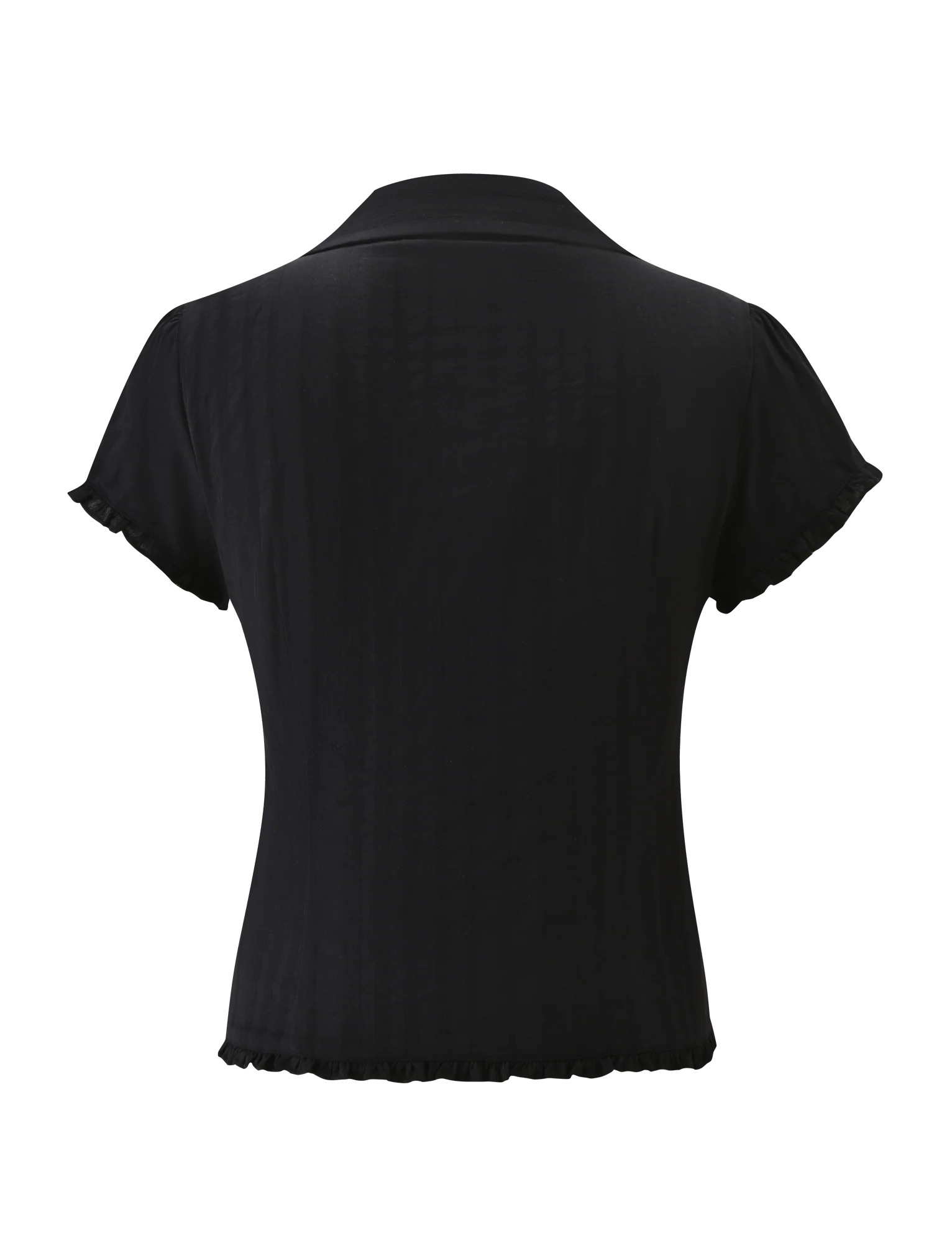 VALERIE SHORT SLEEVE SHIRT - BLACK