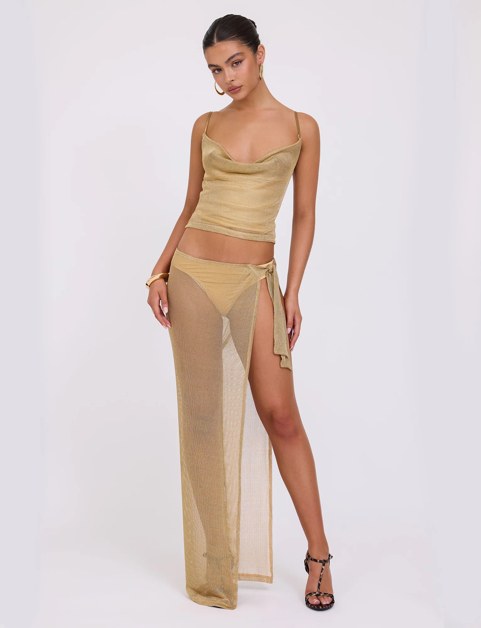 WYNNE SKIRT - GOLD