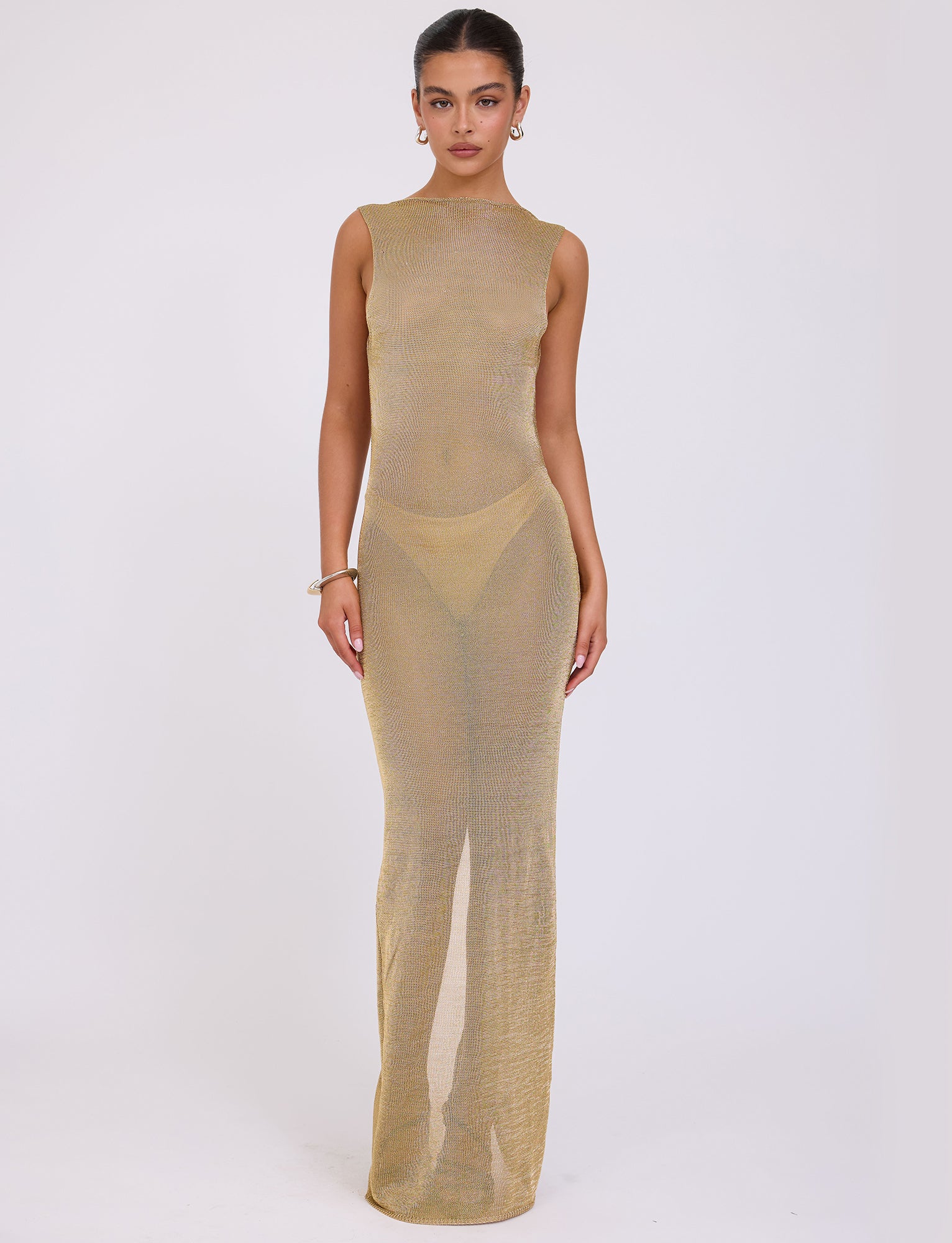 ZAELA DRESS - GOLD