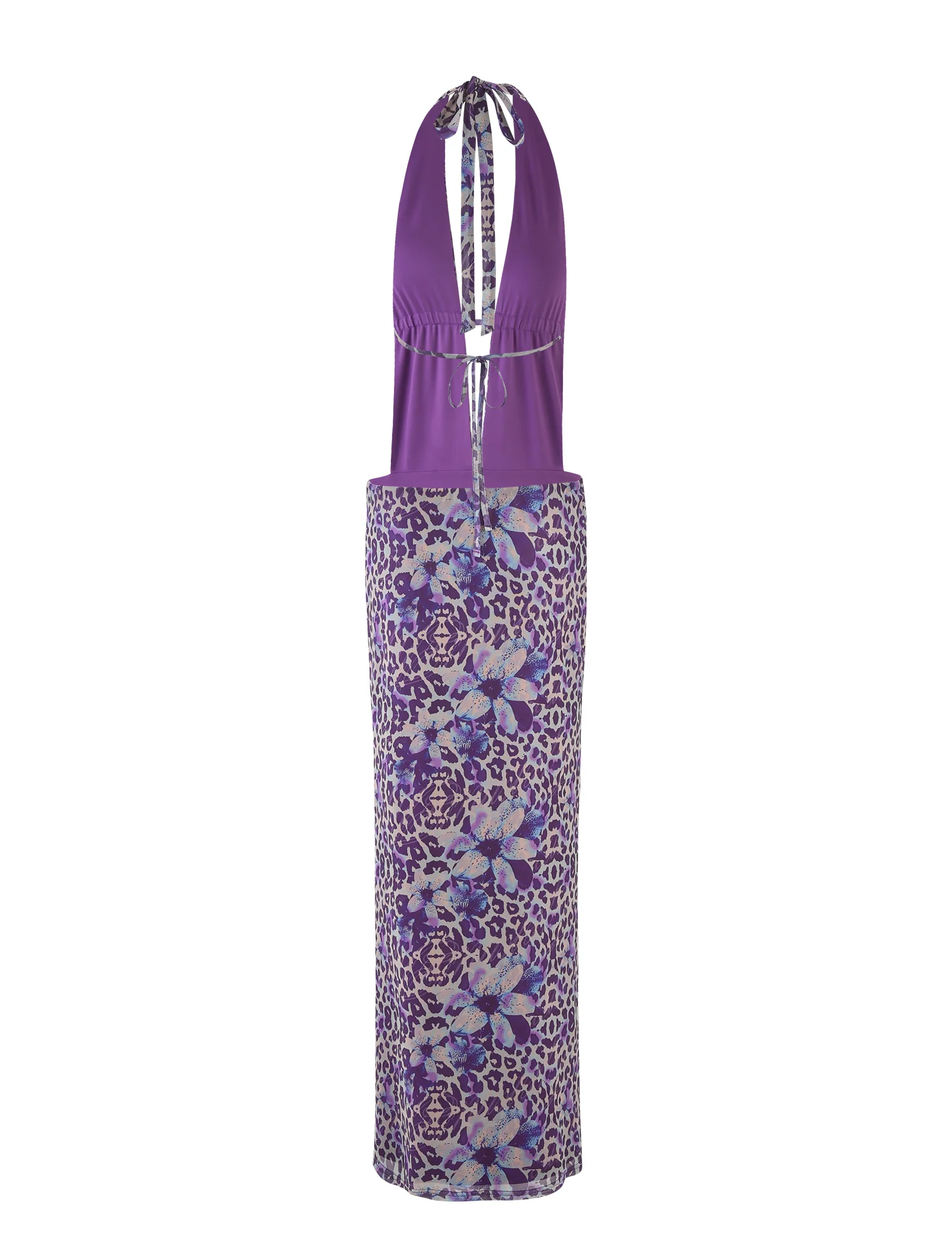 MAGDALENA MAXI DRESS - PURPLE : BY POPPY LEOPARD