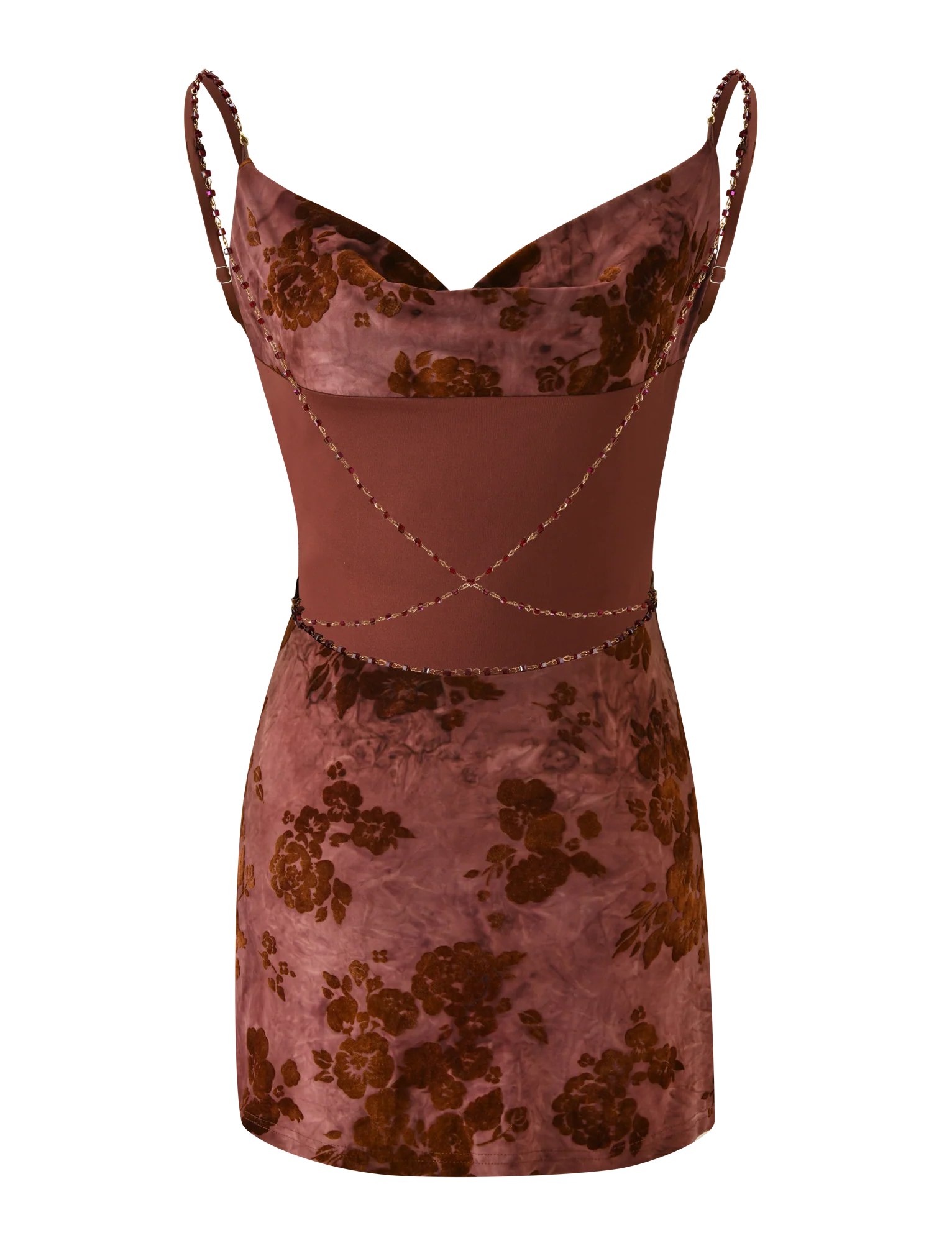SPARROW MINI DRESS - CHOCOLATE BURNOUT