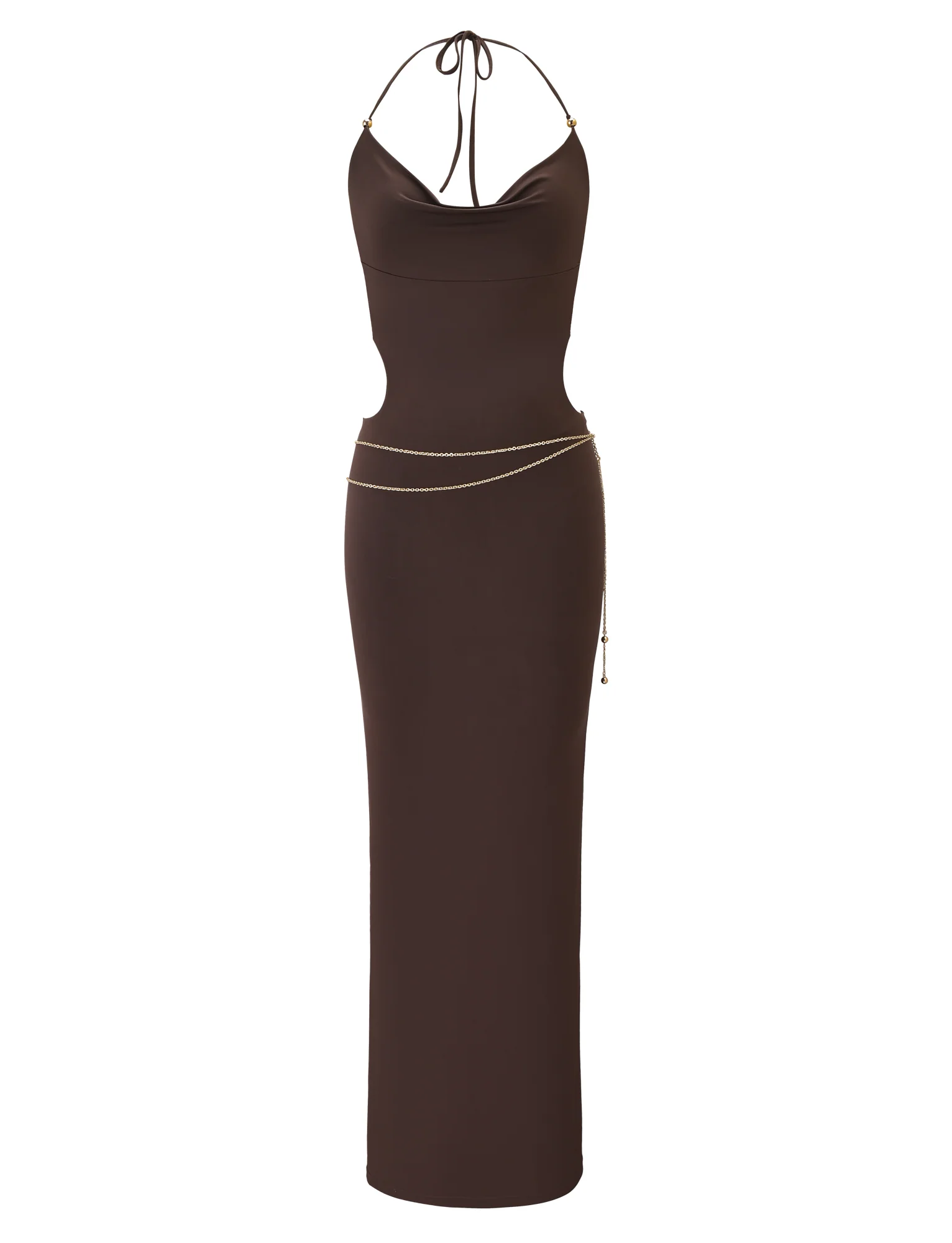 SURIYA MAXI DRESS - CHOCOLATE BROWN