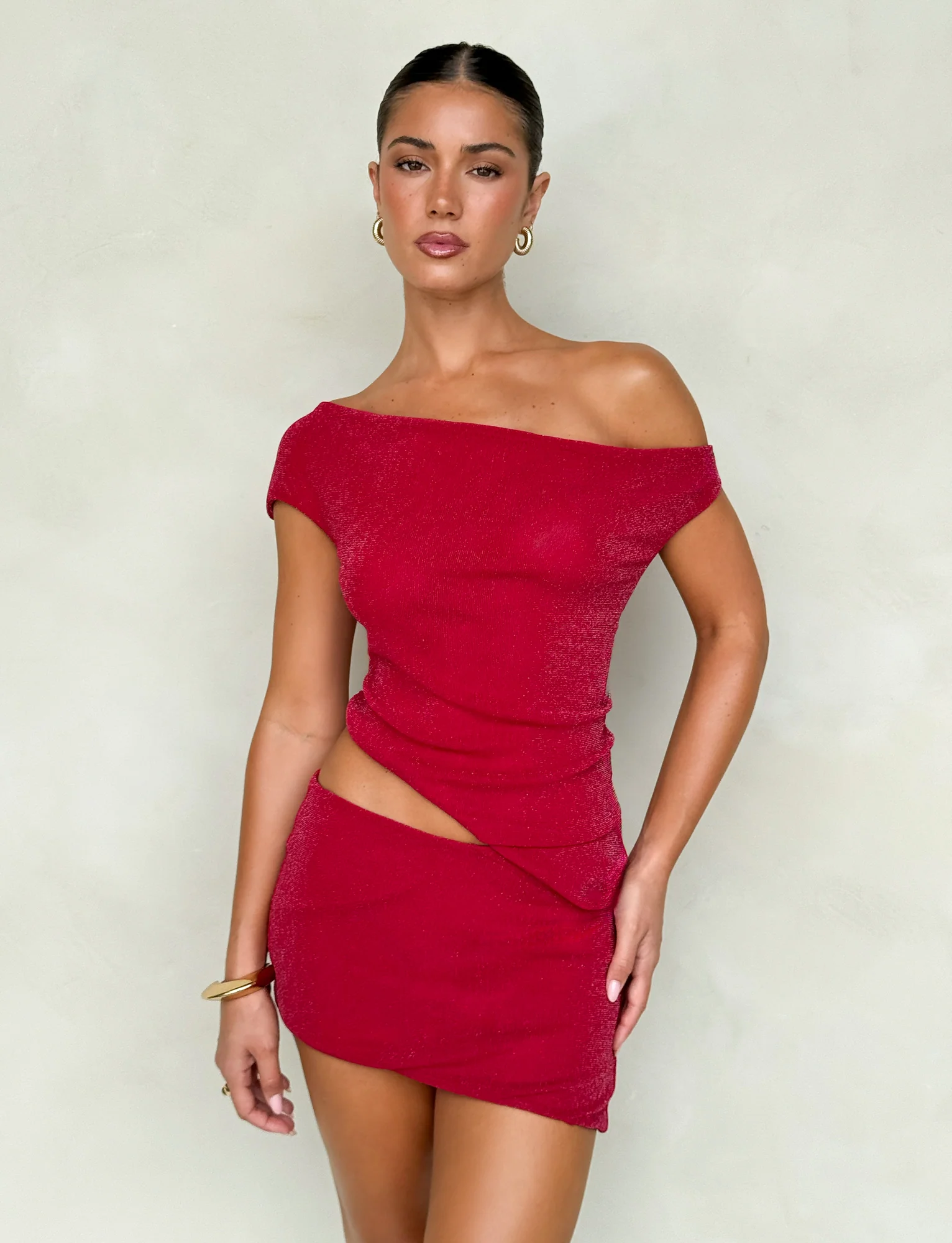 COBI SKIRT - RED : SPARKLE