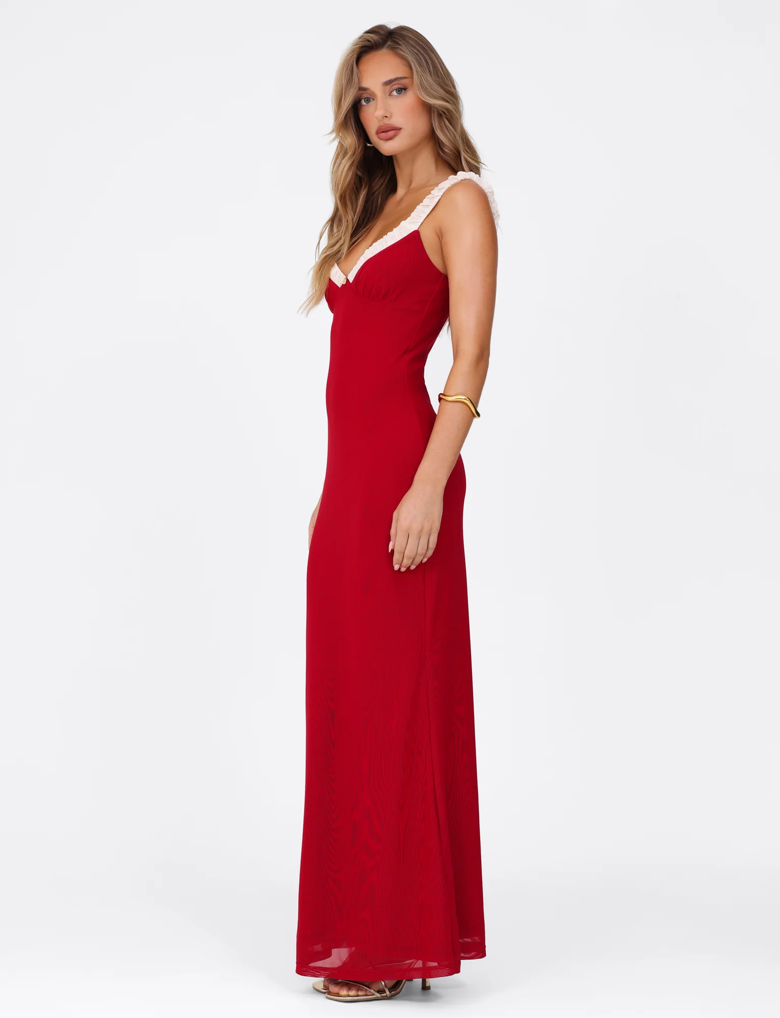 AMARAN MAXI DRESS - RED : BURGUNDY