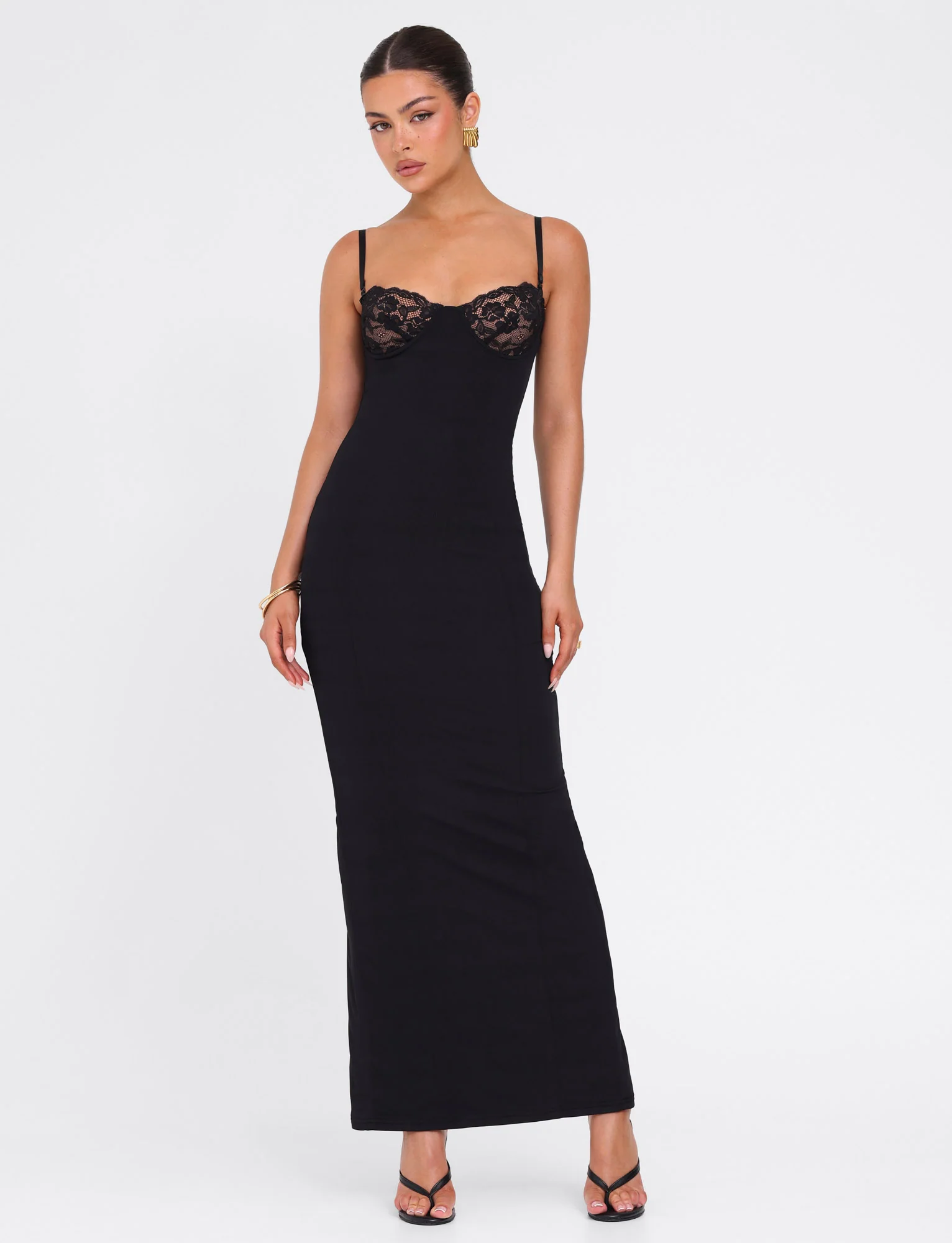 ALLURA MAXI DRESS - BLACK