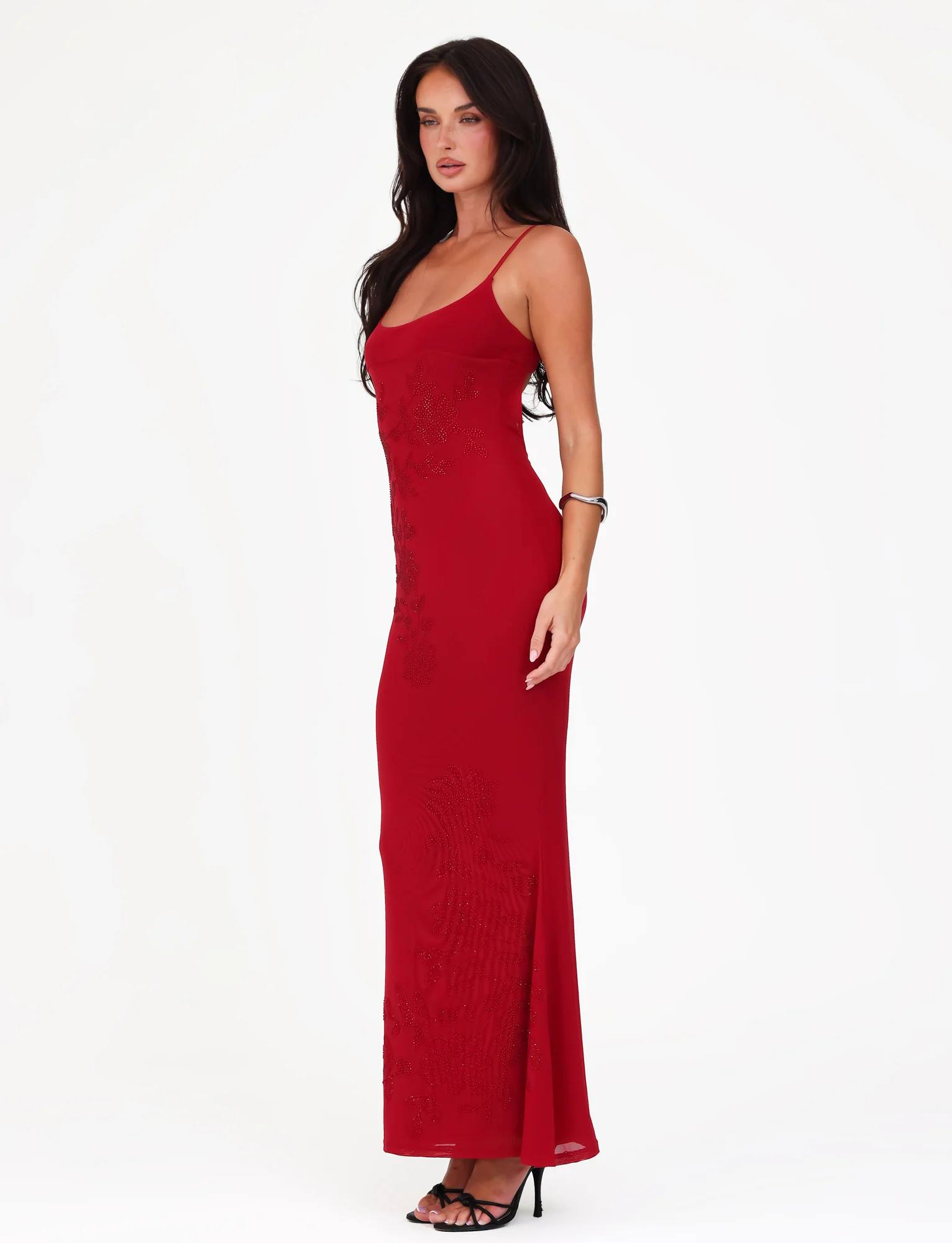 OCTAVIA MAXI DRESS - RED : CHERRY RED