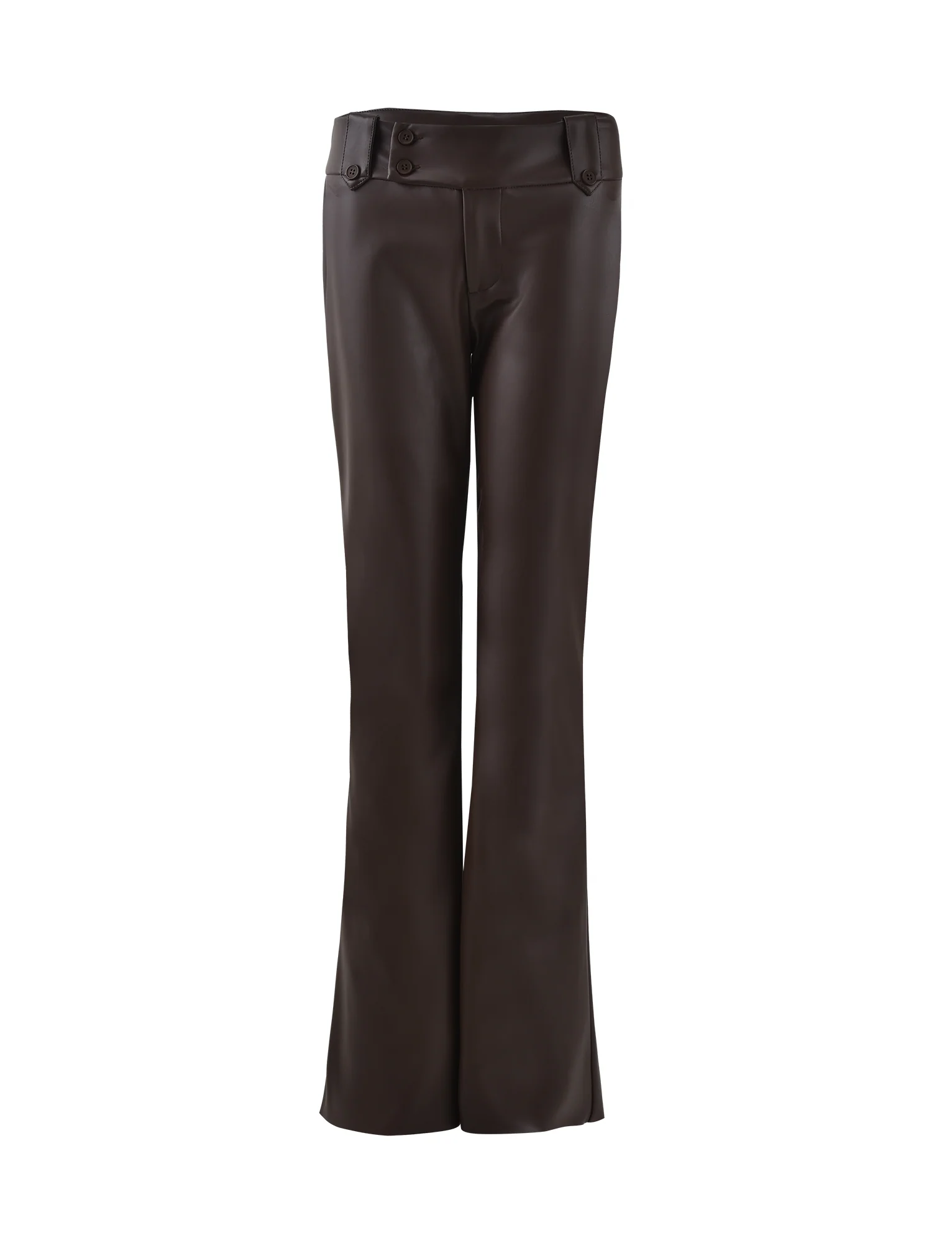 KITTIE PU PANT - BROWN : MOCHA