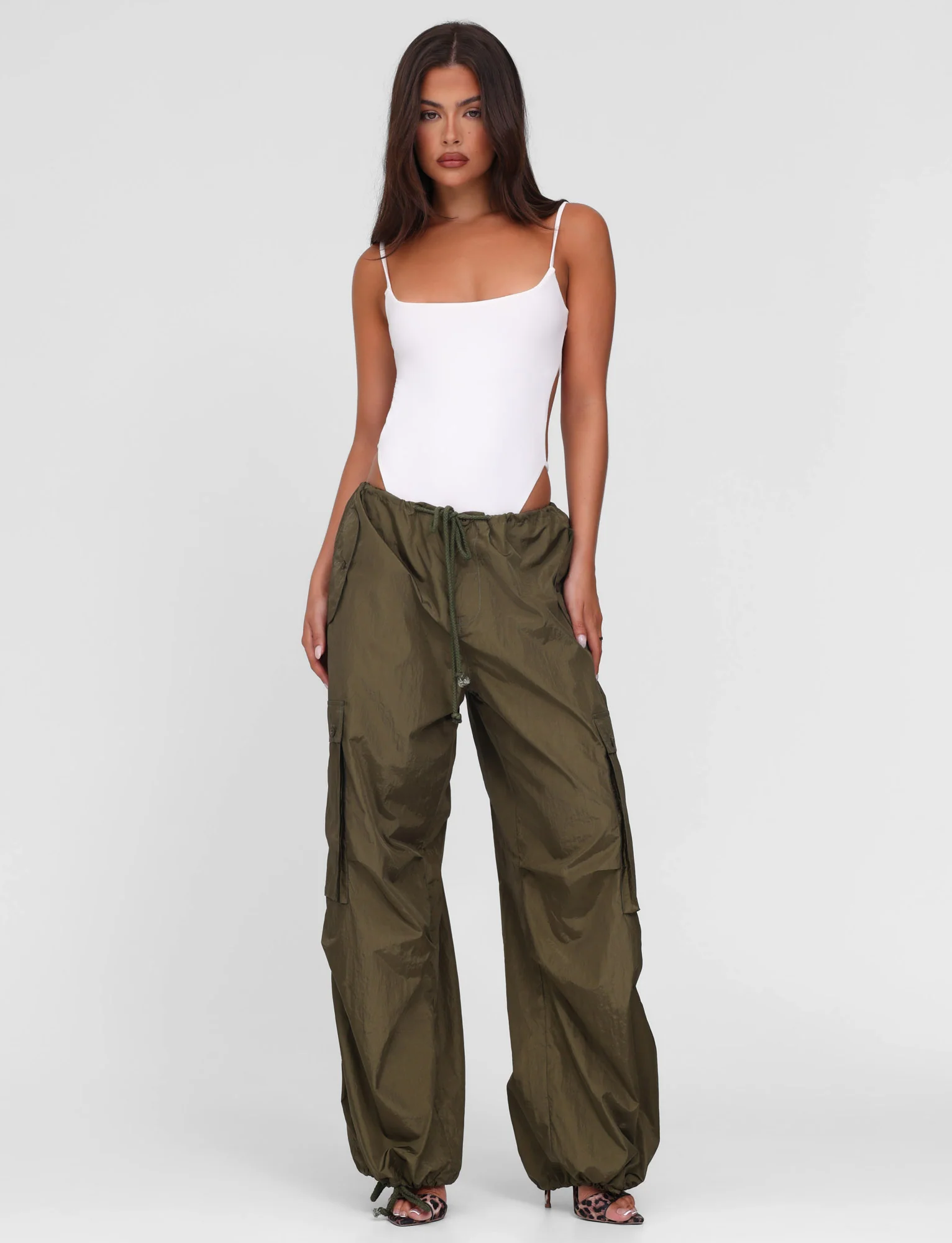 VIOLETTE PANT - GREEN : KHAKI GREEN