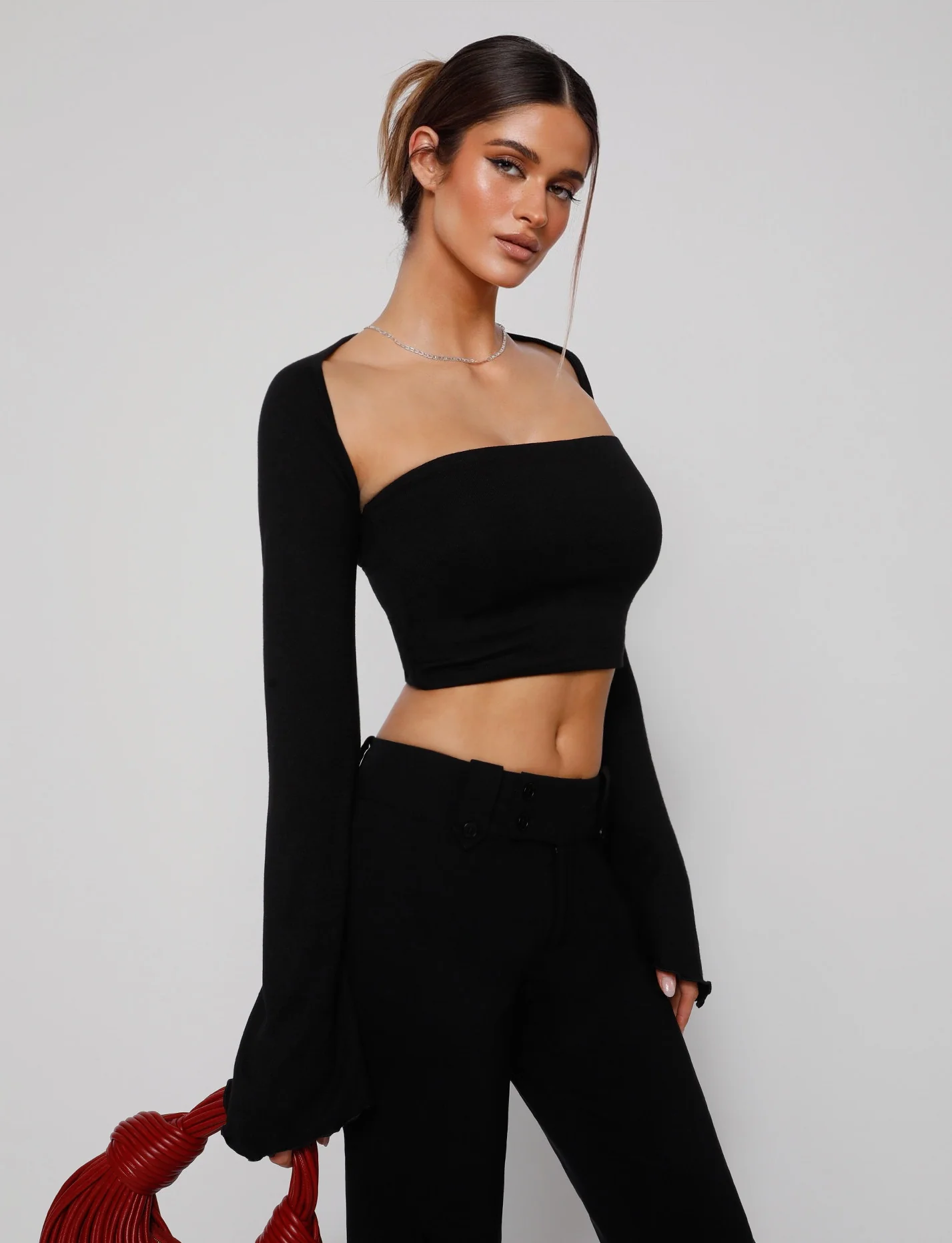 SOPH TWO PIECE TOP - BLACK