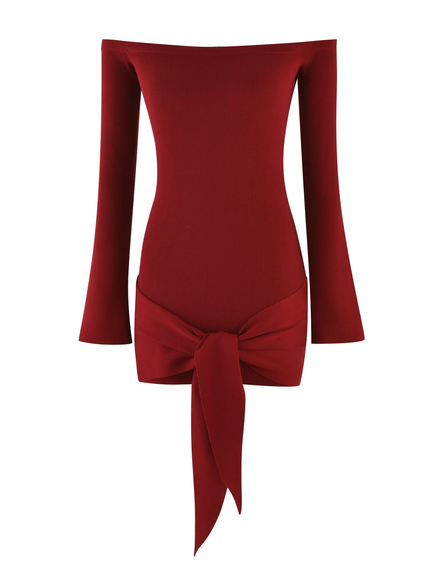 CYPRESS MINI DRESS - RED : WINE