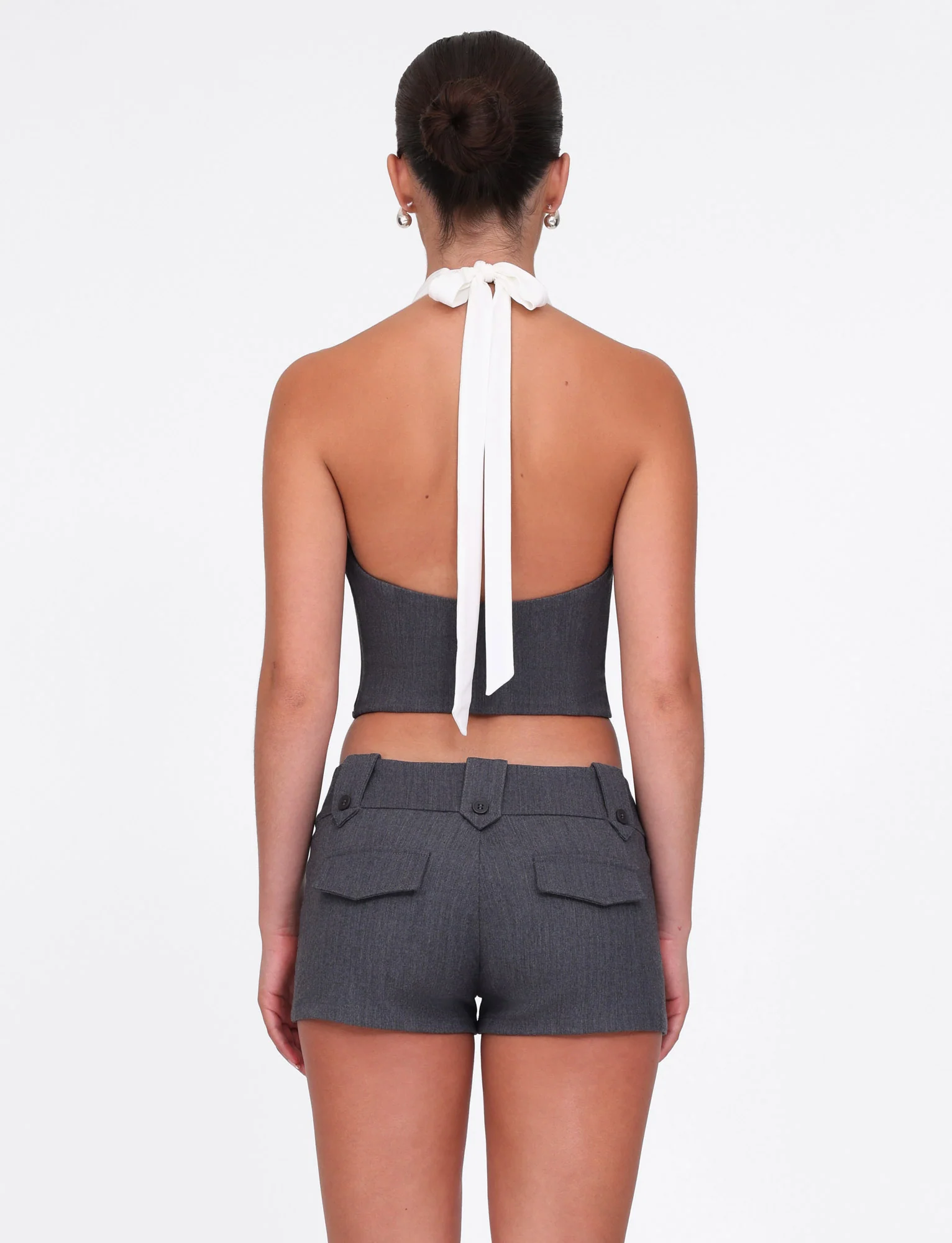 LOTUS TOP - CREAM : GREY