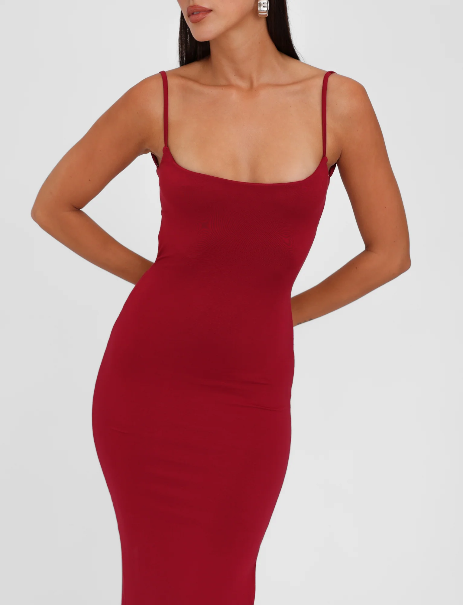 MINERVA MAXI DRESS - RED : BERRY RED
