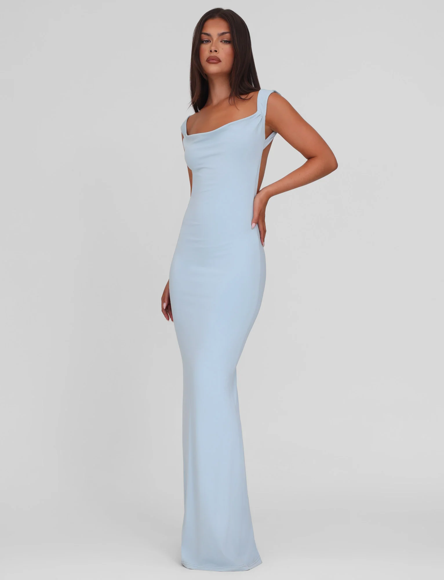 ZITA DRESS - BLUE : BABY BLUE
