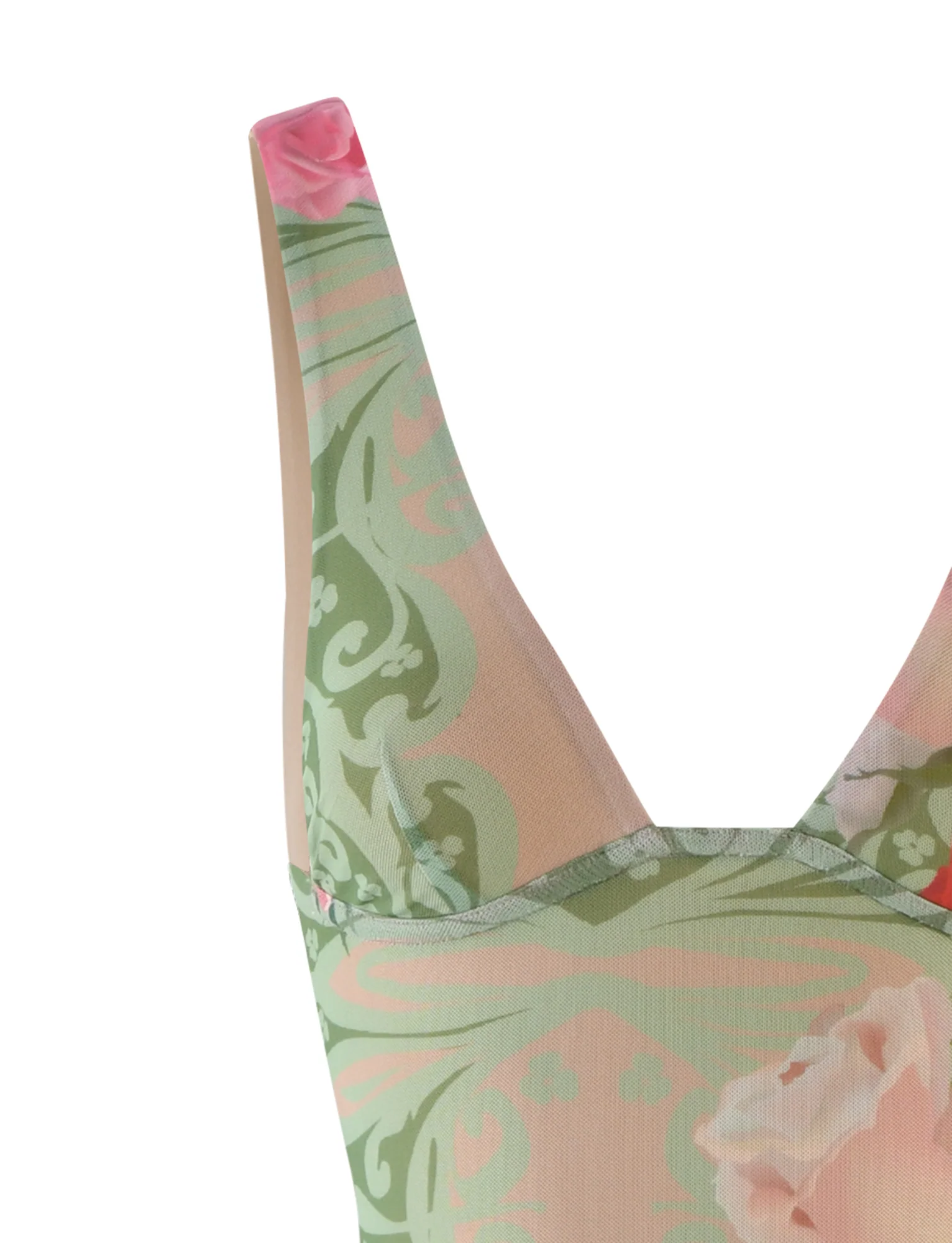 LUNARIA DRESS - MULTI : MACRO FLORAL : SUMMER ROSE