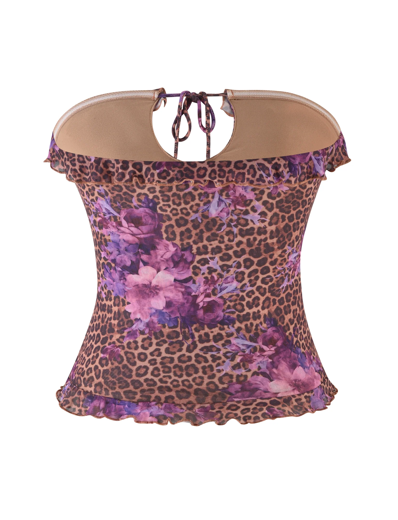SIERA TOP - LEOPARD FLORAL
