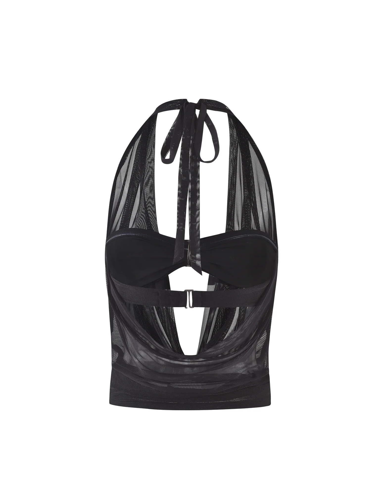 MAKENA TWO-PIECE TOP - BLACK