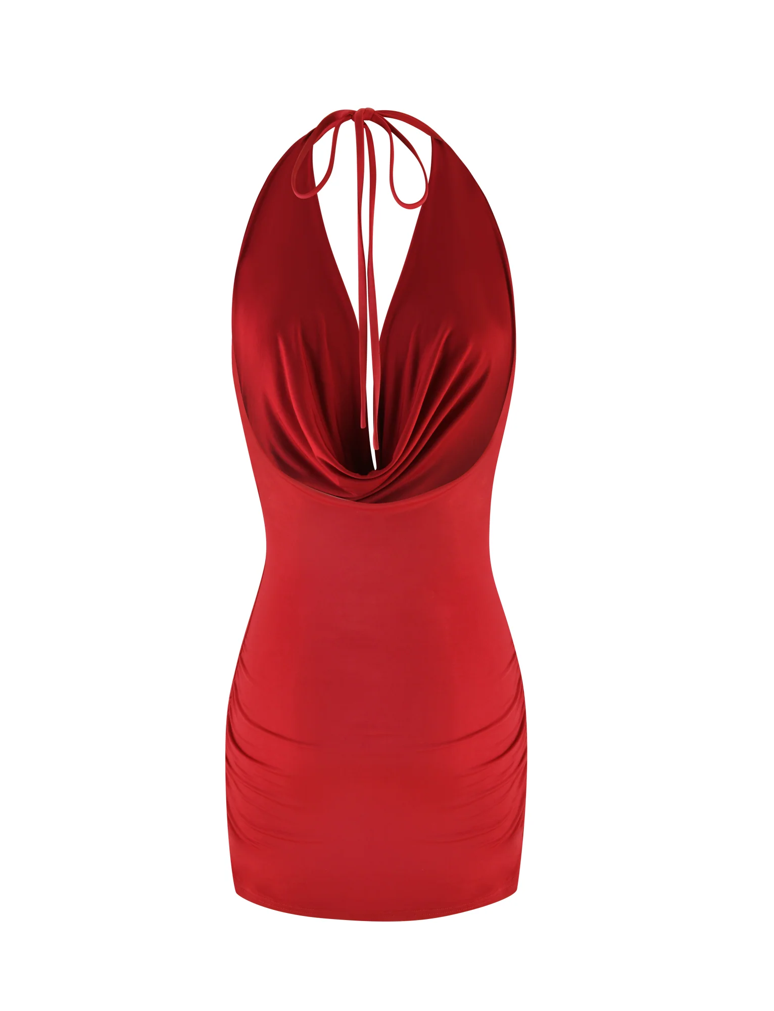 KEIRA MINI DRESS - RED : DARK RED