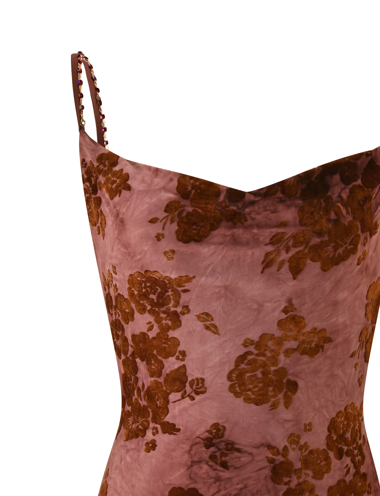 SPARROW MINI DRESS - CHOCOLATE BURNOUT