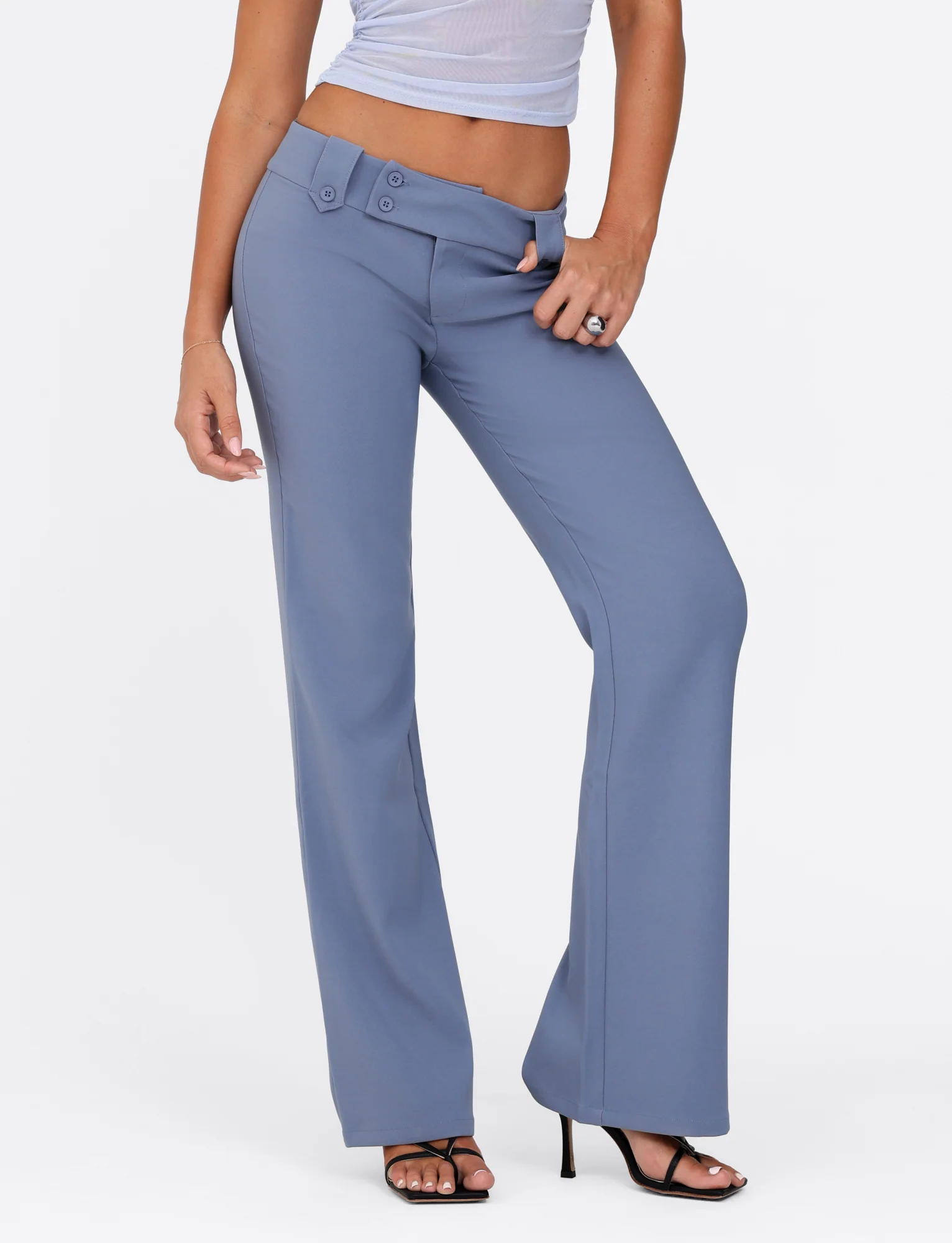 KITTIE PANT - BLUE : STEEL BLUE