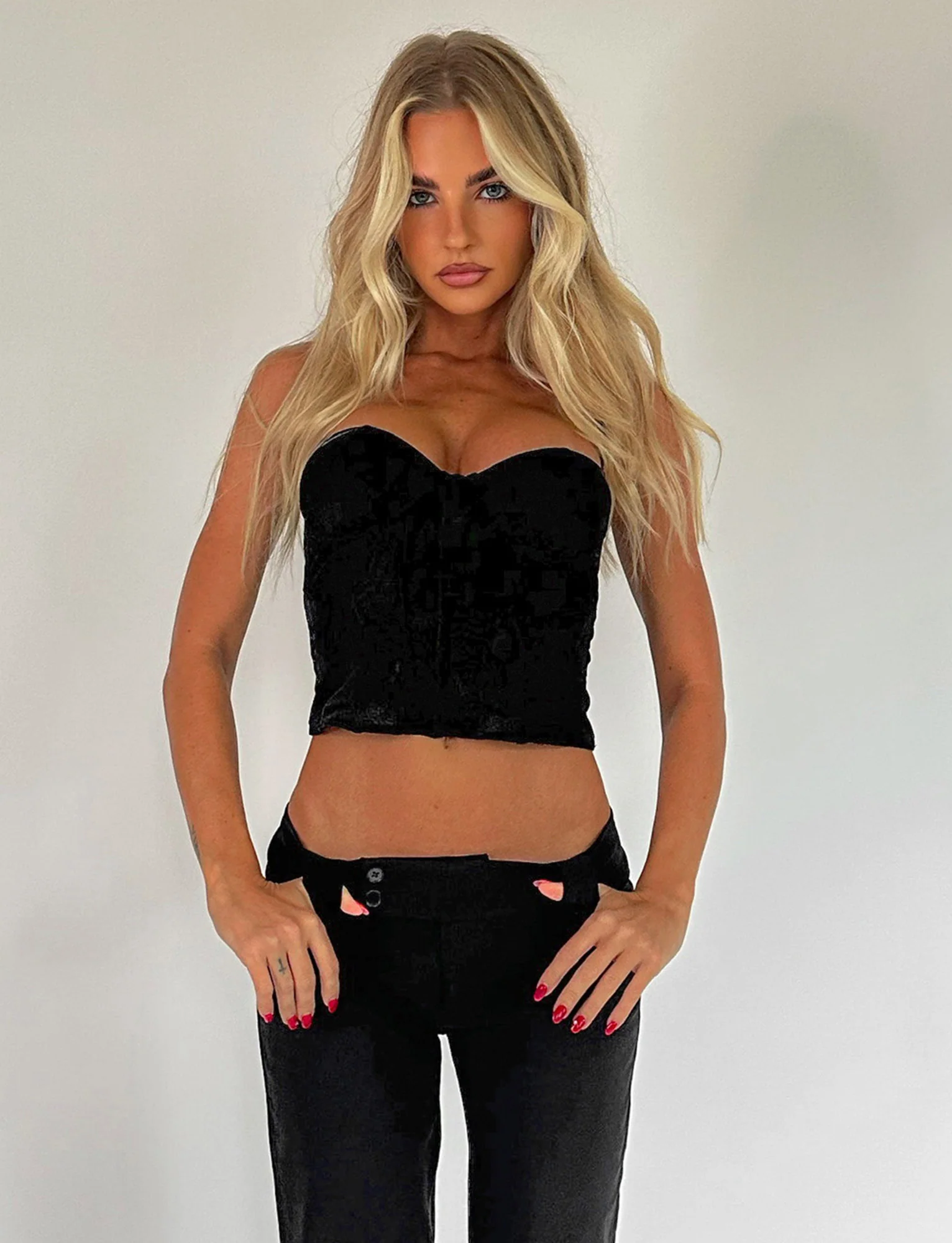 MAIZIE TOP - BLACK