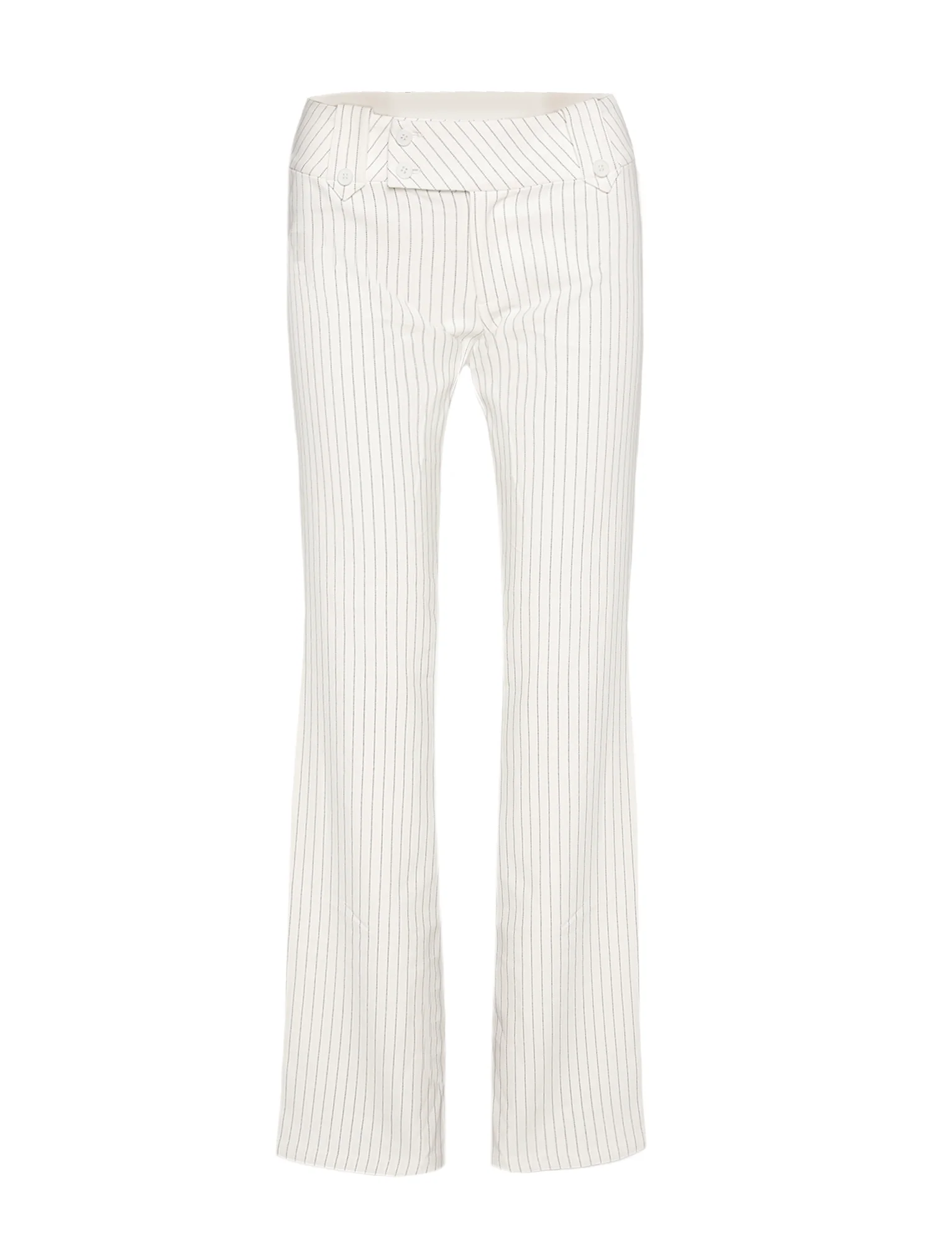 KITTIE PANT - WHITE PINSTRIPE