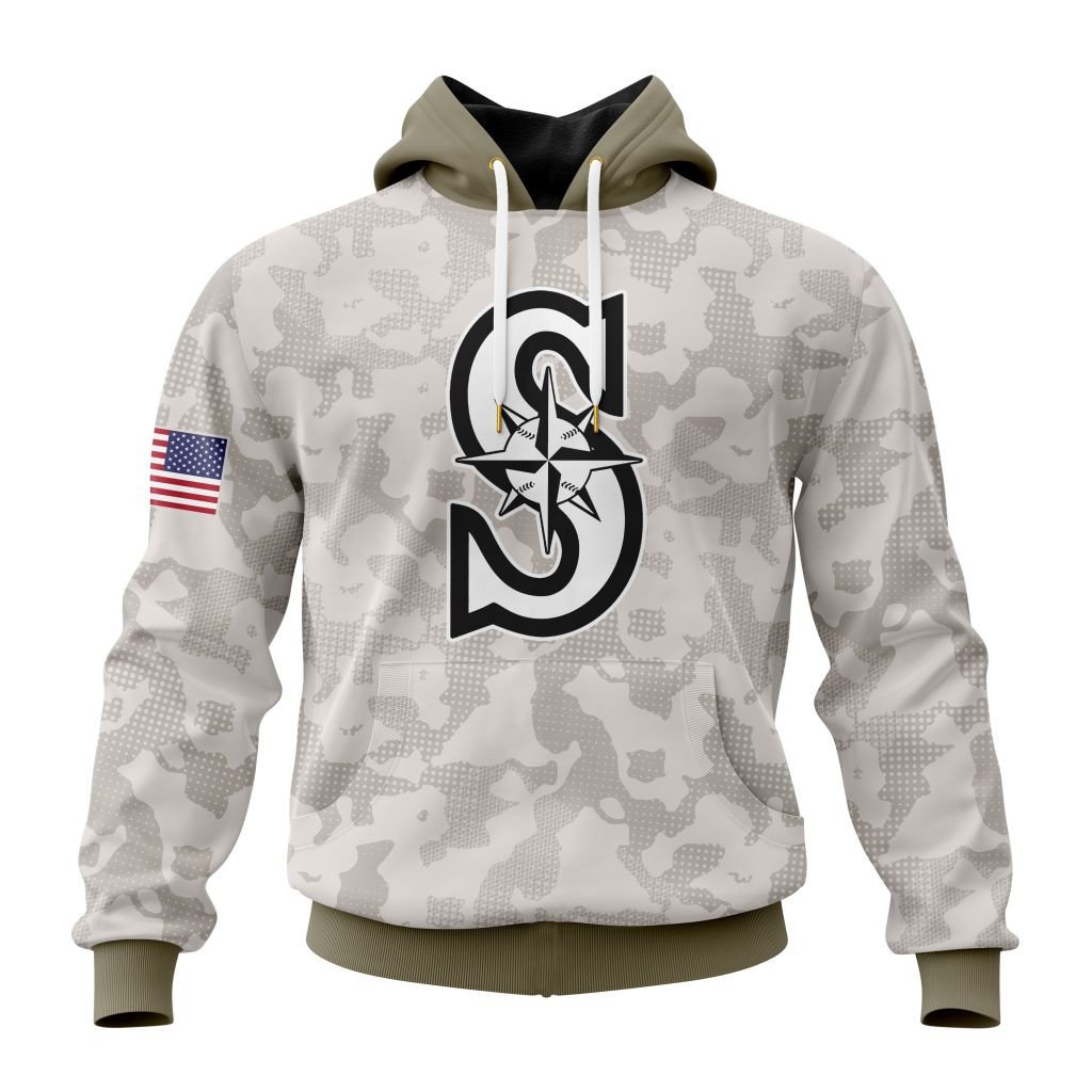 Seattle Mariners | Special Hoodie Armed Forces Day Design