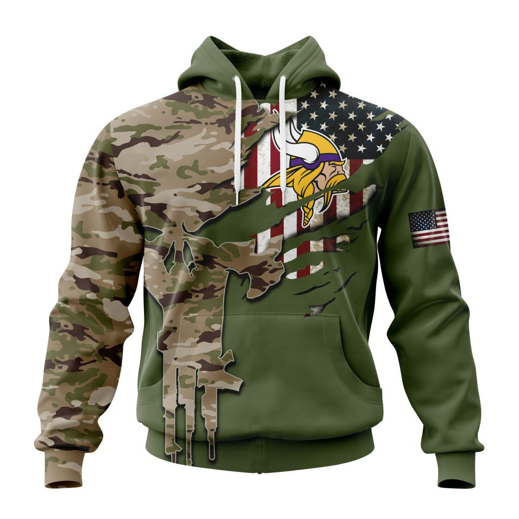 Minnesota Vikings | Special Camo Design For Veterans Day