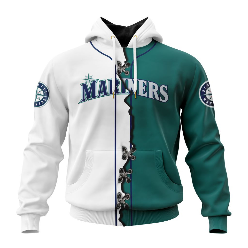 Seattle Mariners | Personalized Hoodie Mix Jersey Design