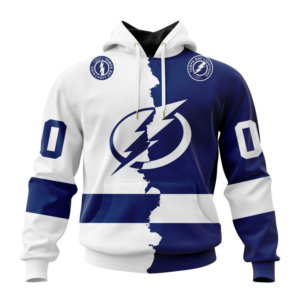 Tampa Bay Lightning | Personalize Home Mix Away Hoodie