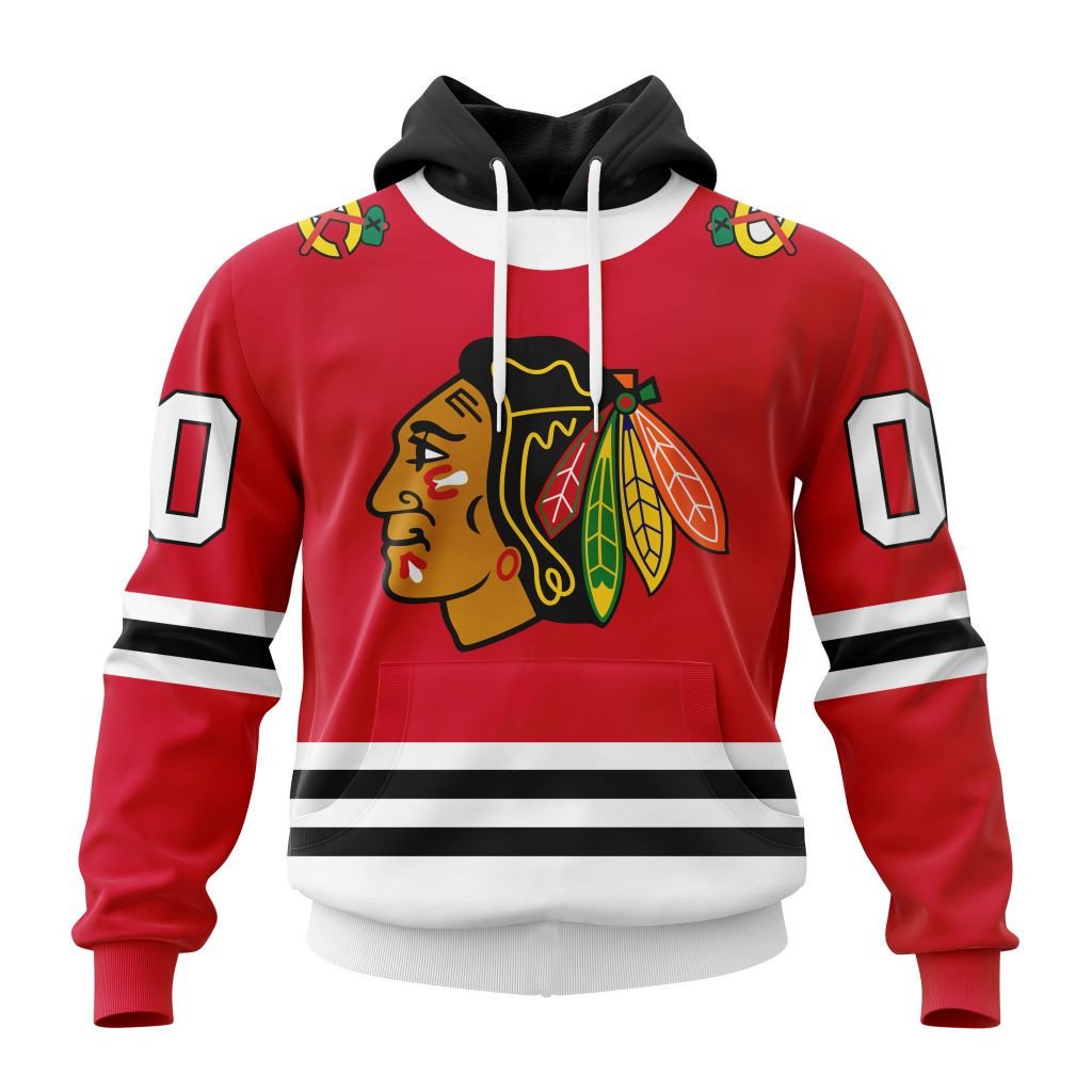Chicago Blackhawks | Personalized Home Hoodie Jerseys