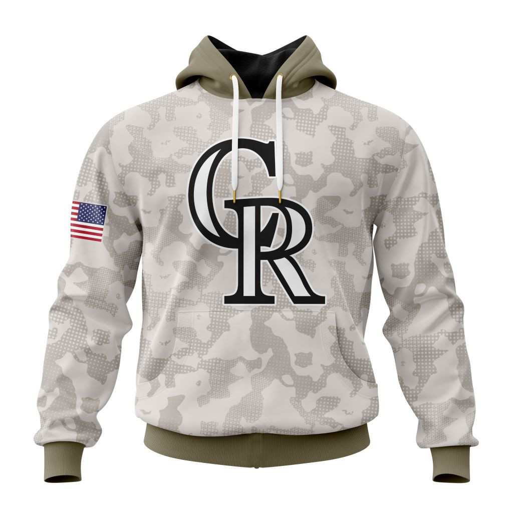 Colorado Rockies | Special Hoodie Armed Forces Day Design